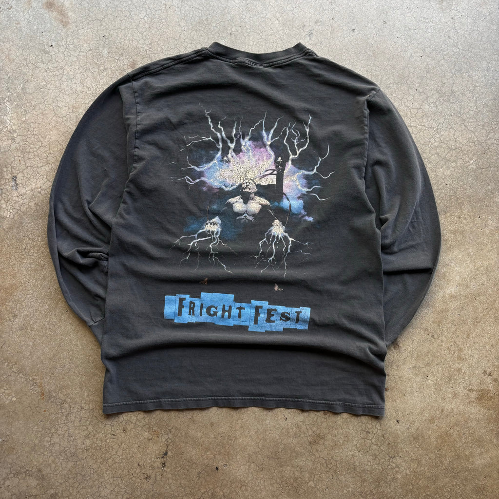 90s FRIGHTFEST SIX FLAGS LONGSLEEVE TEE - L