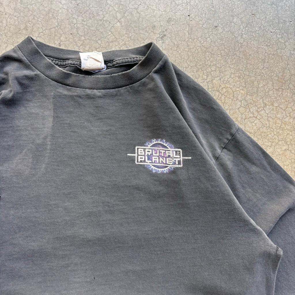 90s FRIGHTFEST SIX FLAGS LONGSLEEVE TEE - L