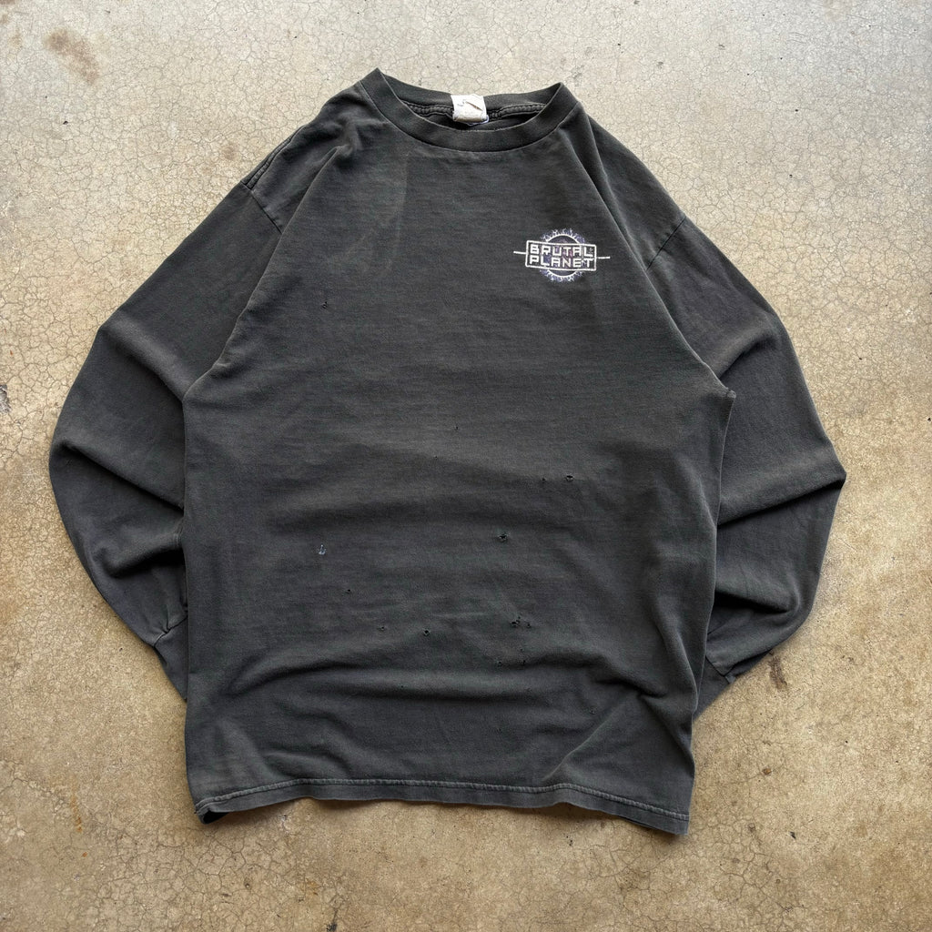 90s FRIGHTFEST SIX FLAGS LONGSLEEVE TEE - L