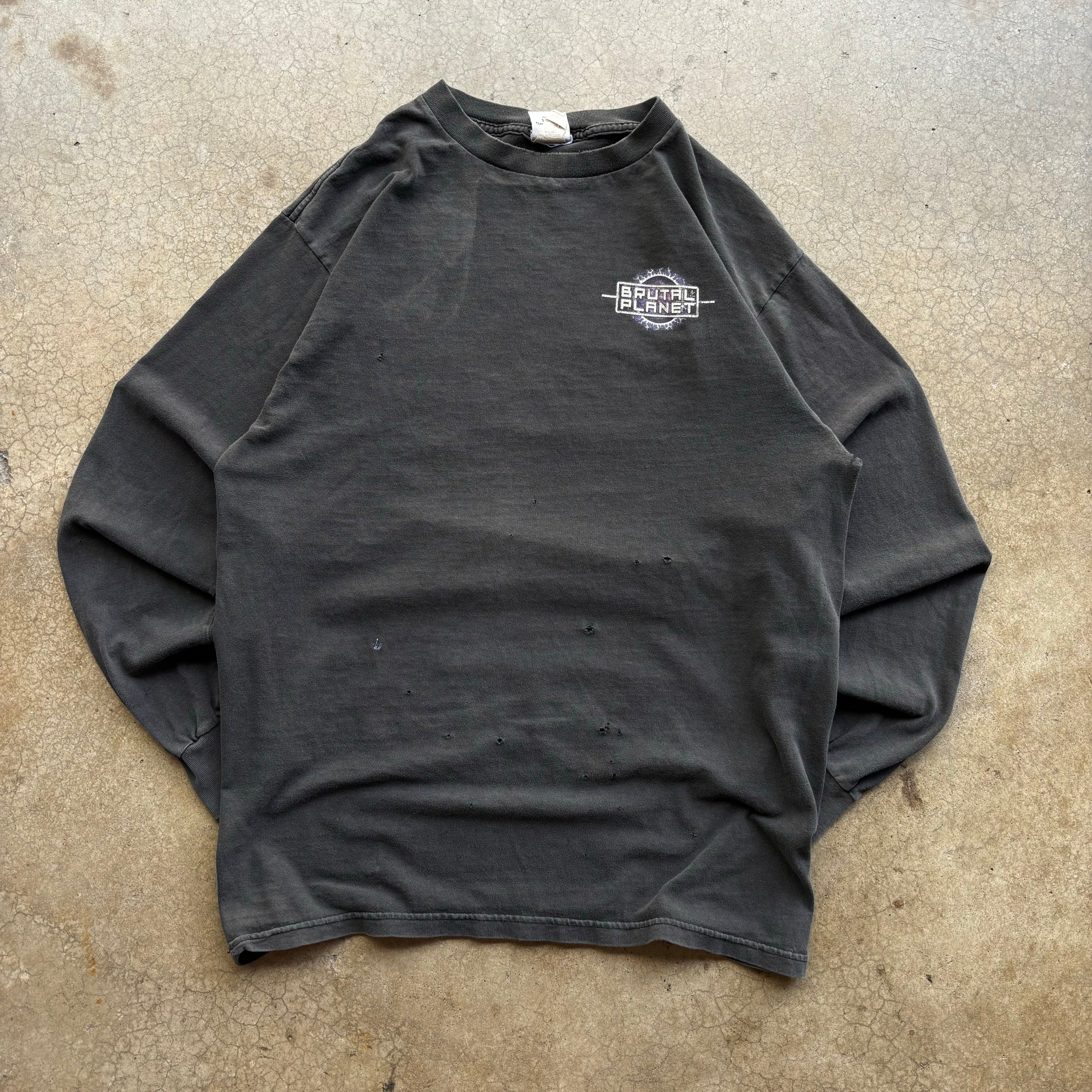 90s FRIGHTFEST SIX FLAGS LONGSLEEVE TEE - L