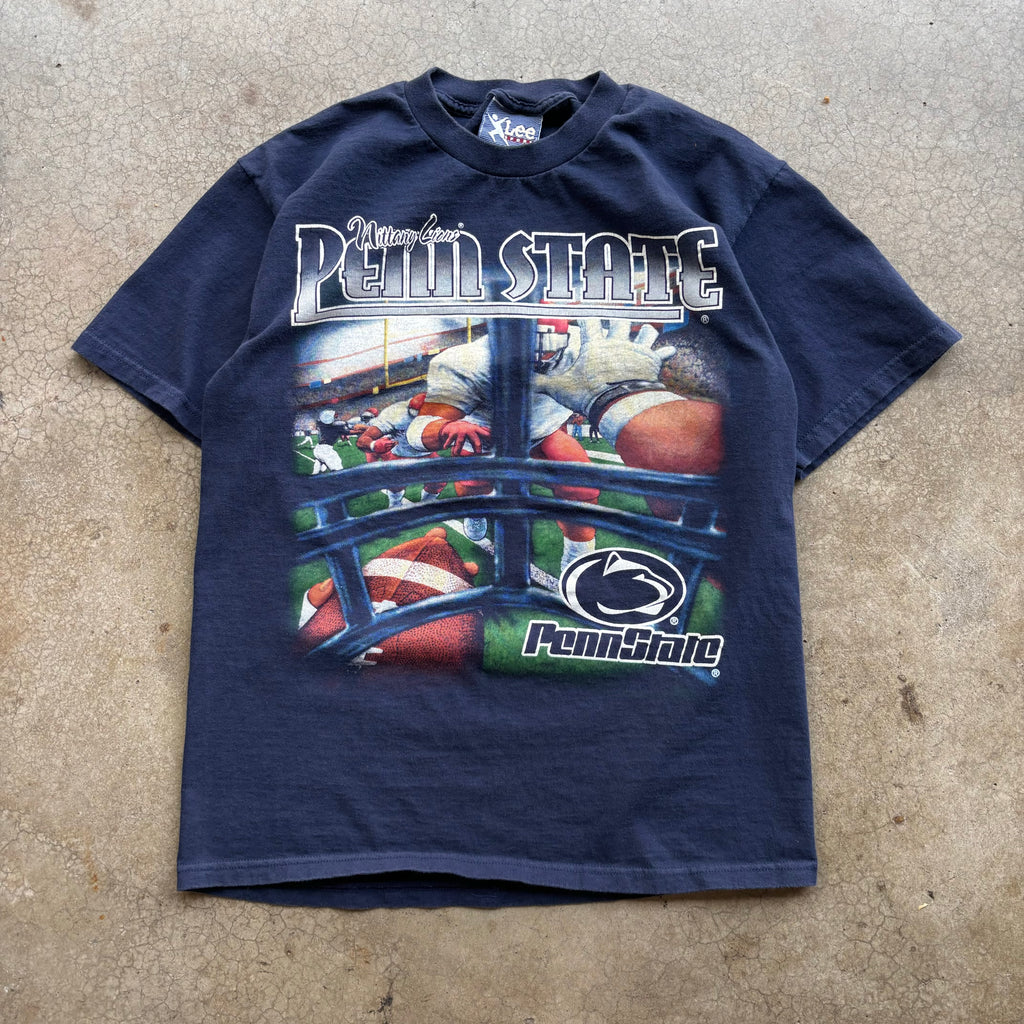 90s PENN STATE HELMET TEE - M