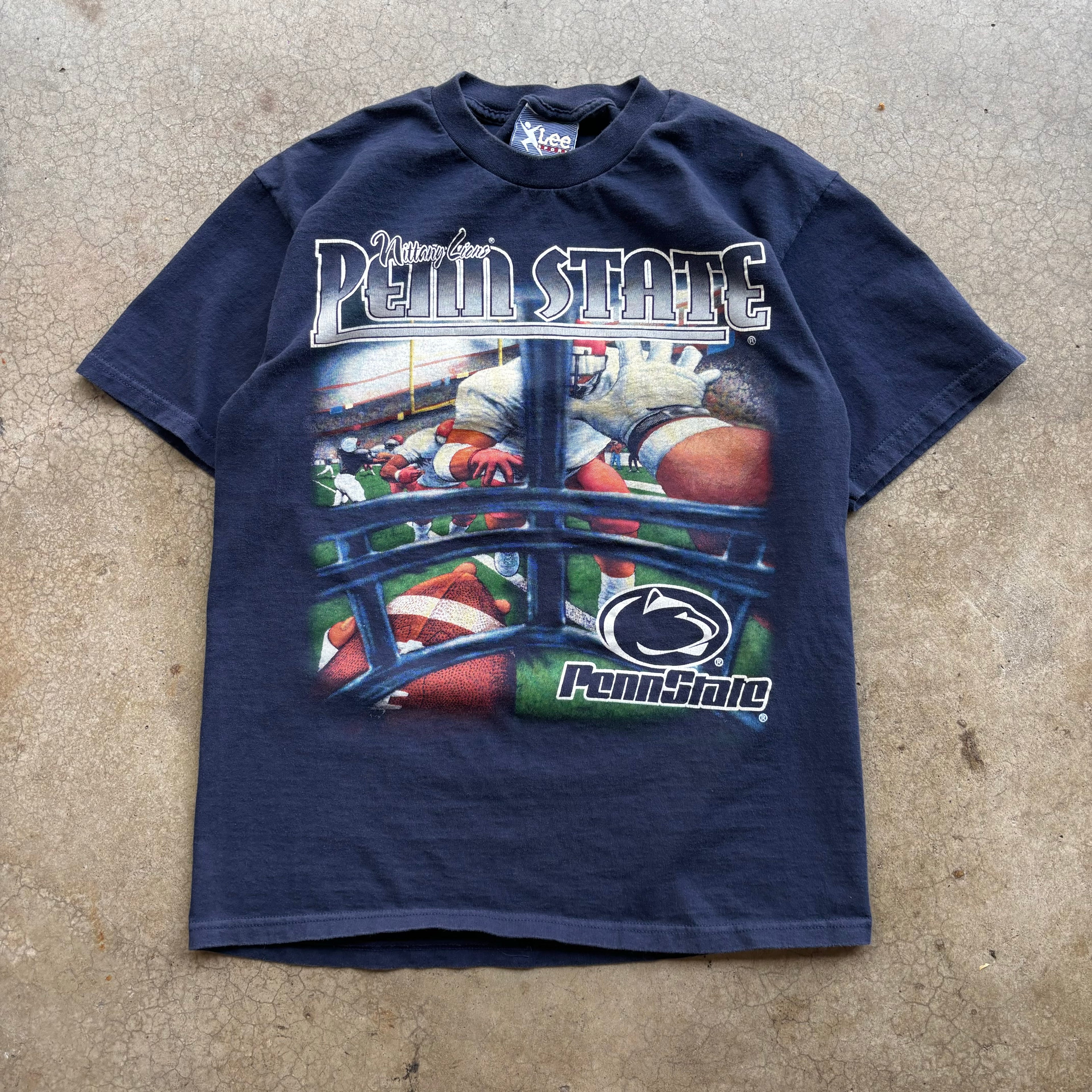 90s PENN STATE HELMET TEE - M