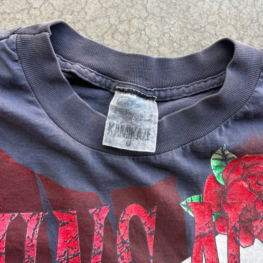 90s GUNS & ROSES AOP CUT OFF TEE - XL