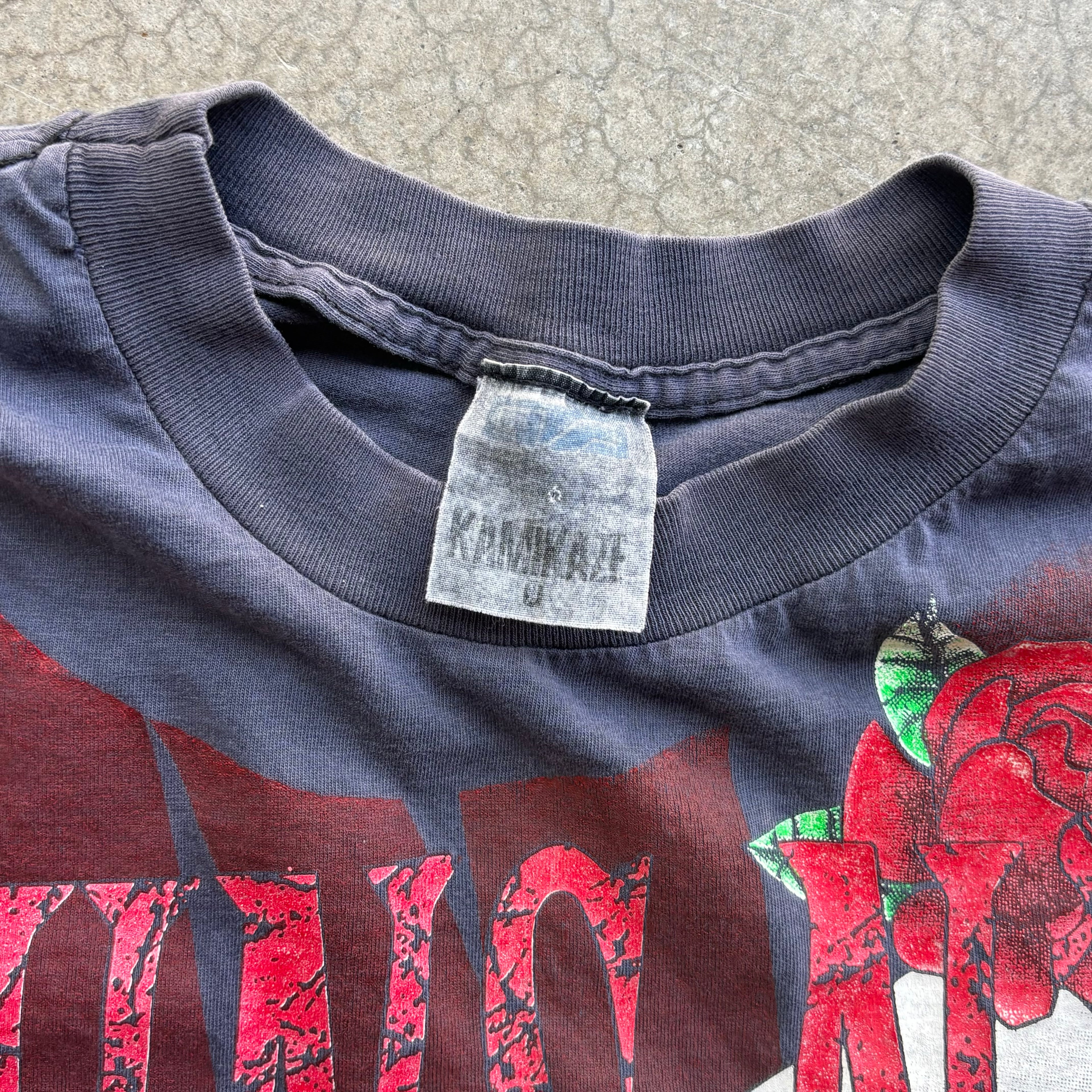 90s GUNS & ROSES AOP CUT OFF TEE - XL