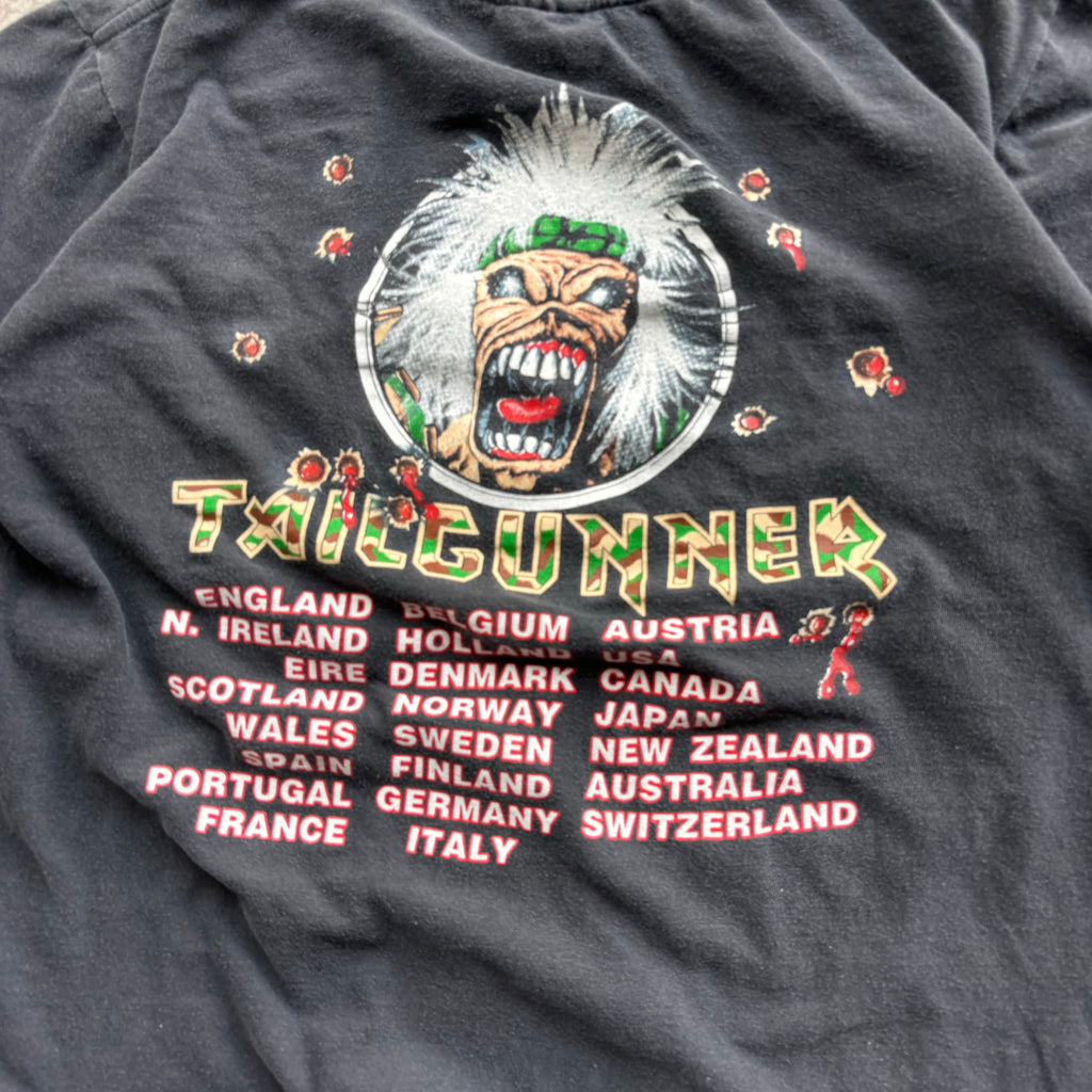 90s IRON MAIDEN TAILGUNNER TEE - L