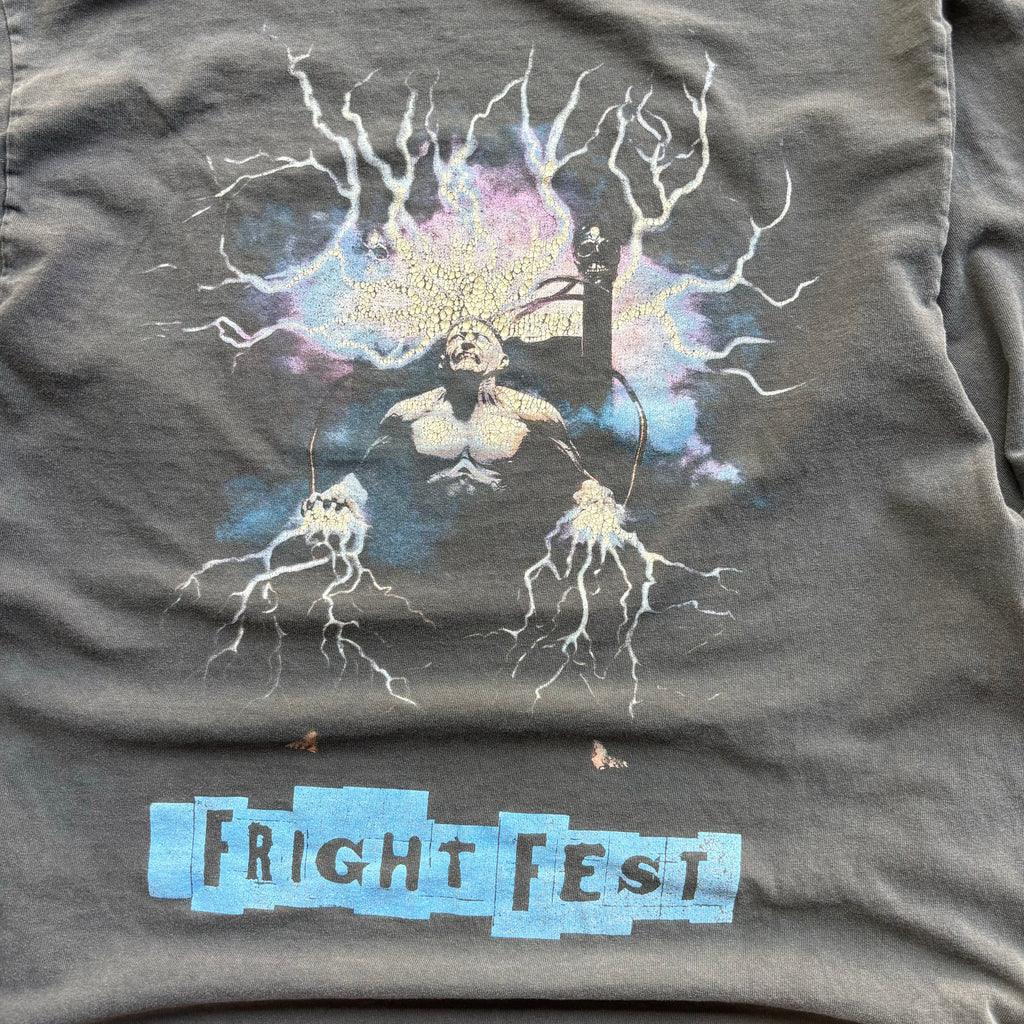 90s FRIGHTFEST SIX FLAGS LONGSLEEVE TEE - L