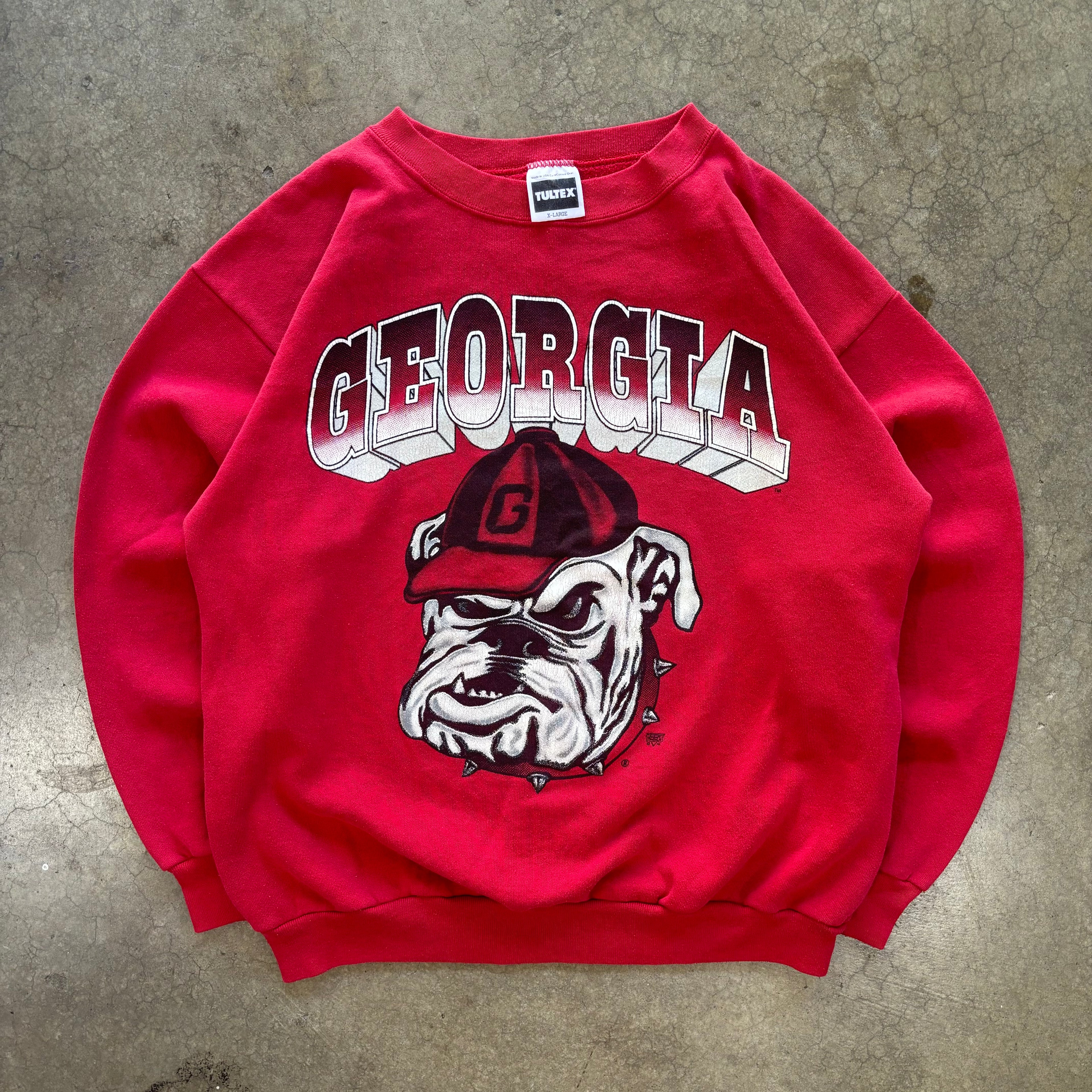 90s GEORGIA BULLDOGS CREW - XL
