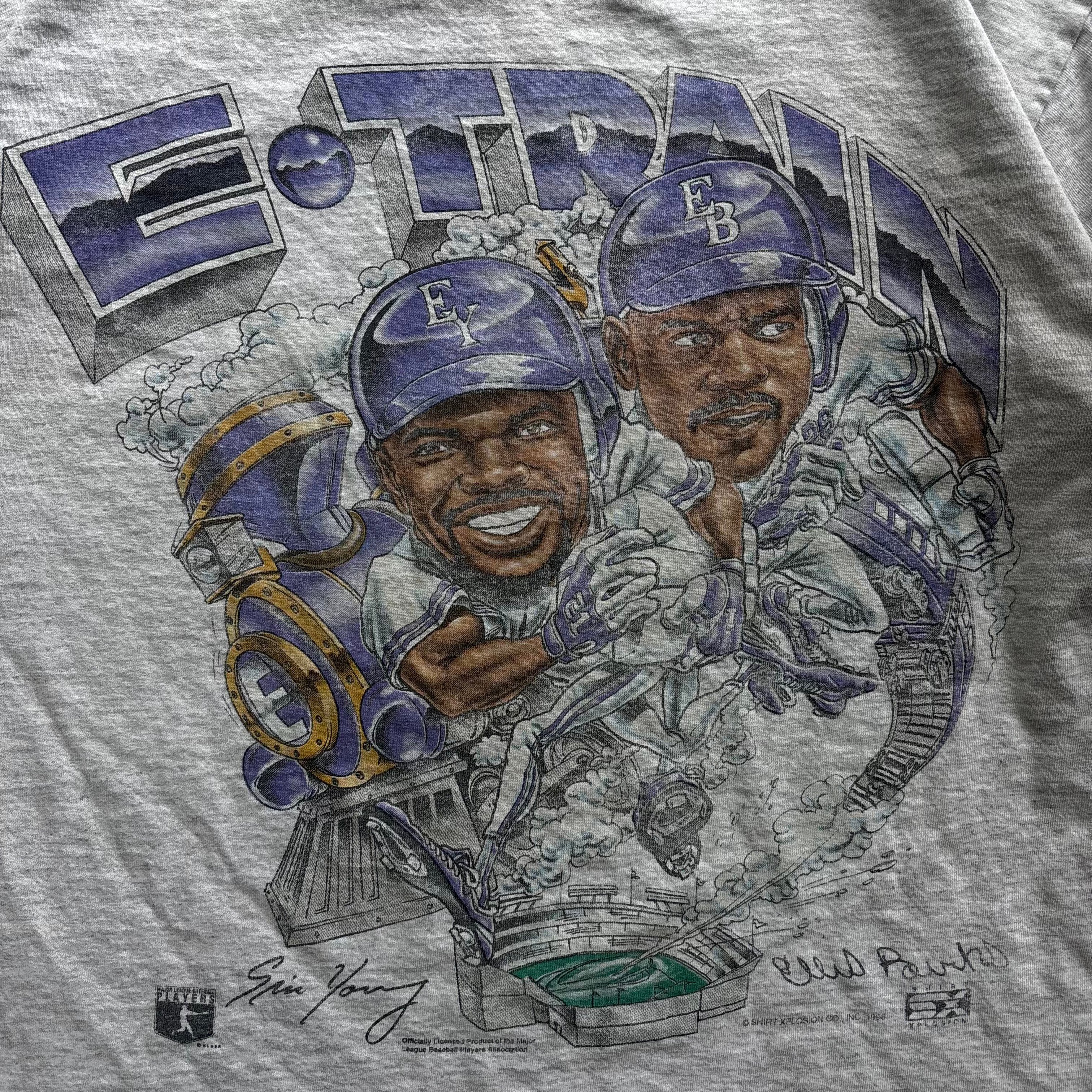 90s E- TRAIN CARICATURE TEE - XL