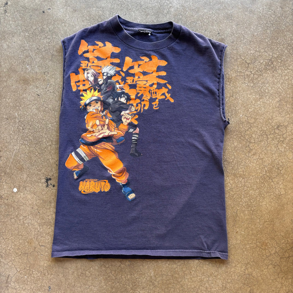 00s NARUTO CUT OFF TEE - M