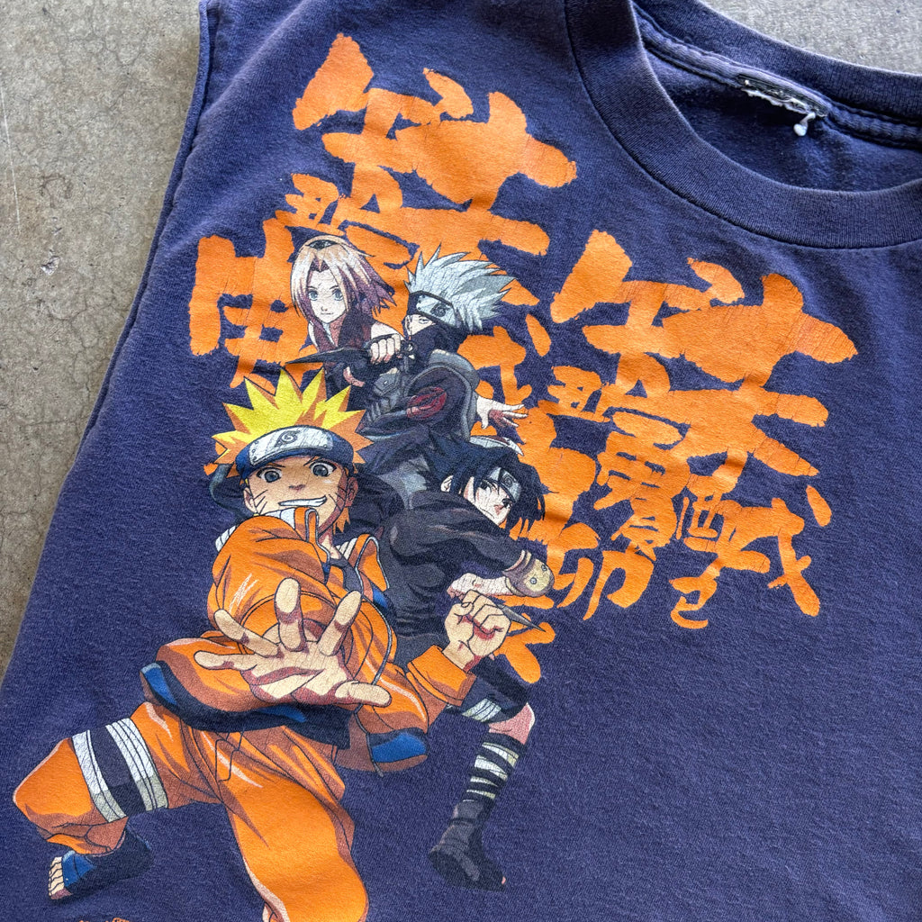 00s NARUTO CUT OFF TEE - M