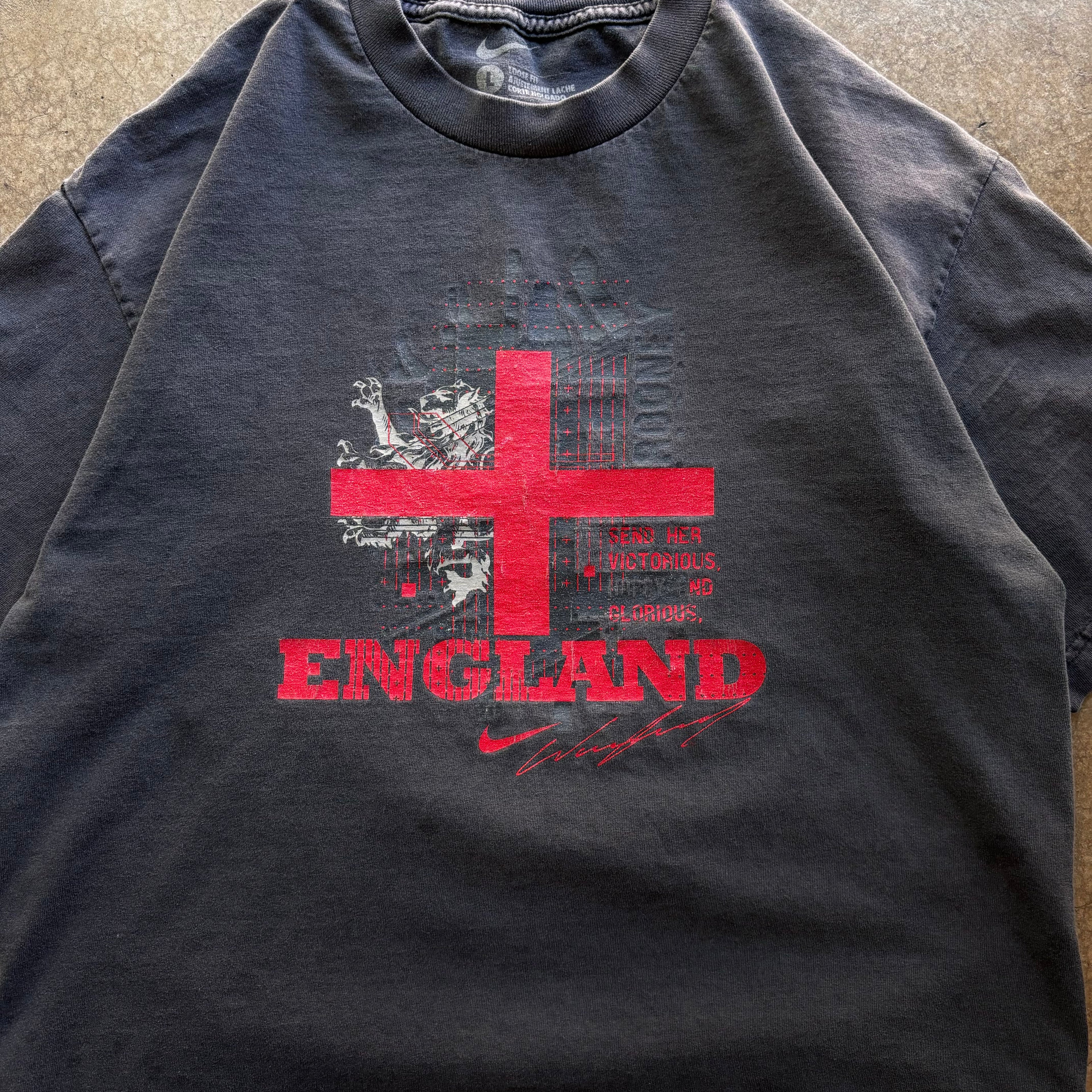 00s WAYNE ROONEY ENGLAND NIKE TEE - L