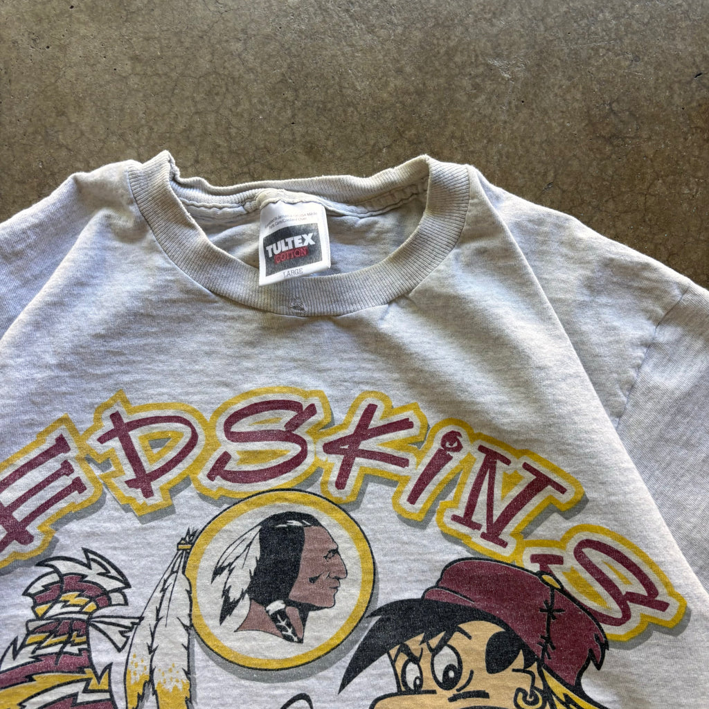 90s REDSKINS FLINTSTONES TEE - M