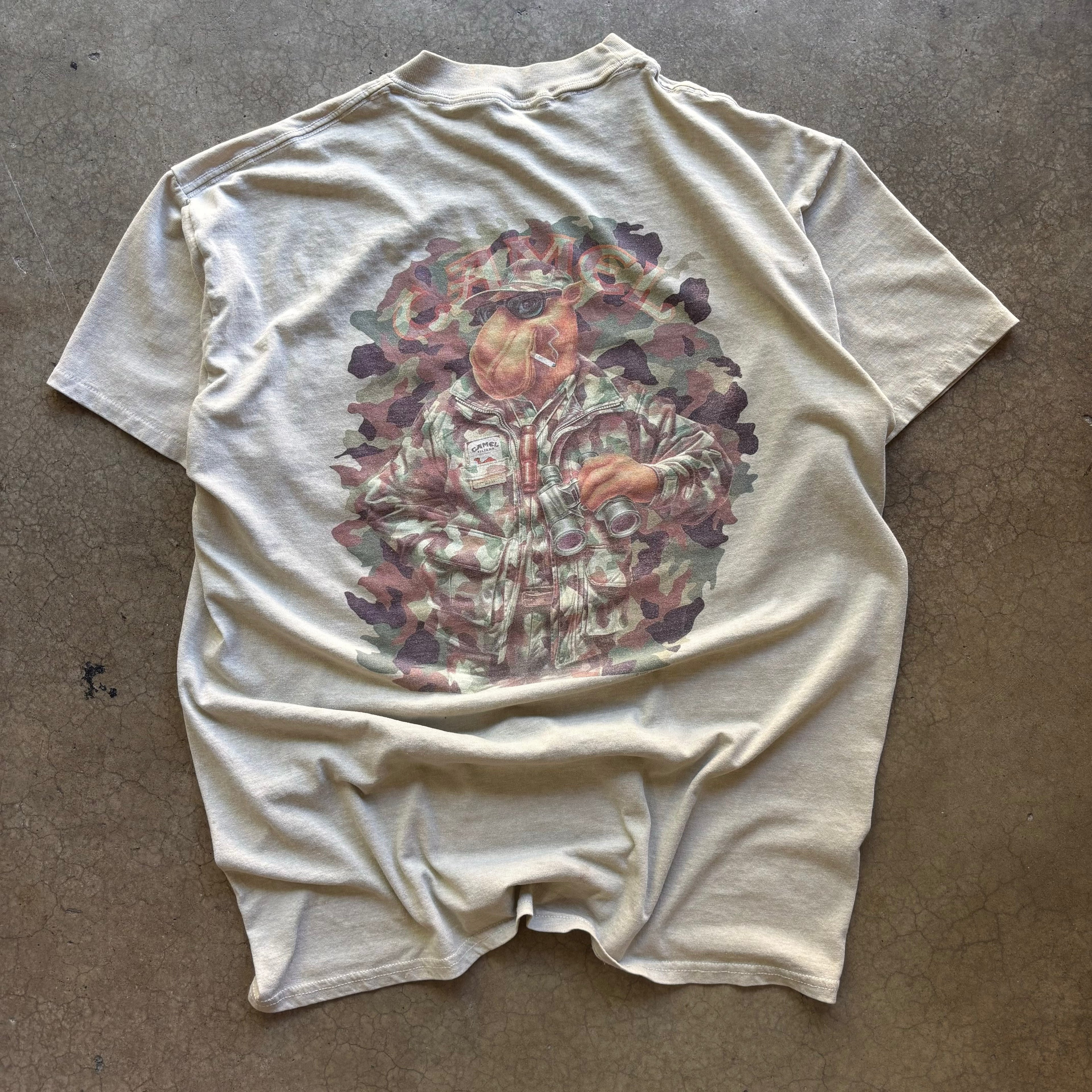90s CAMEL CAMO TEE - L