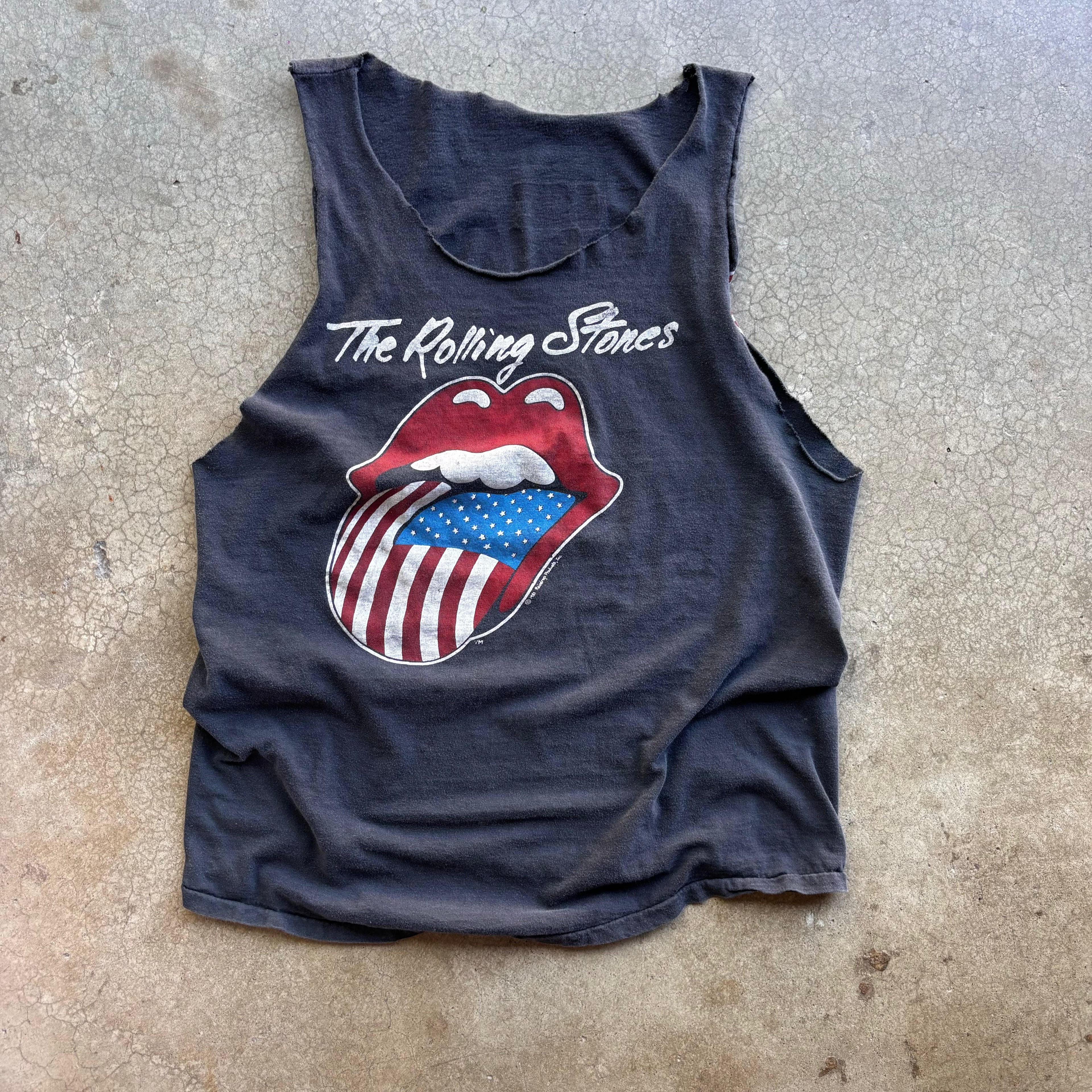 80s ROLLING STONES TANK - L