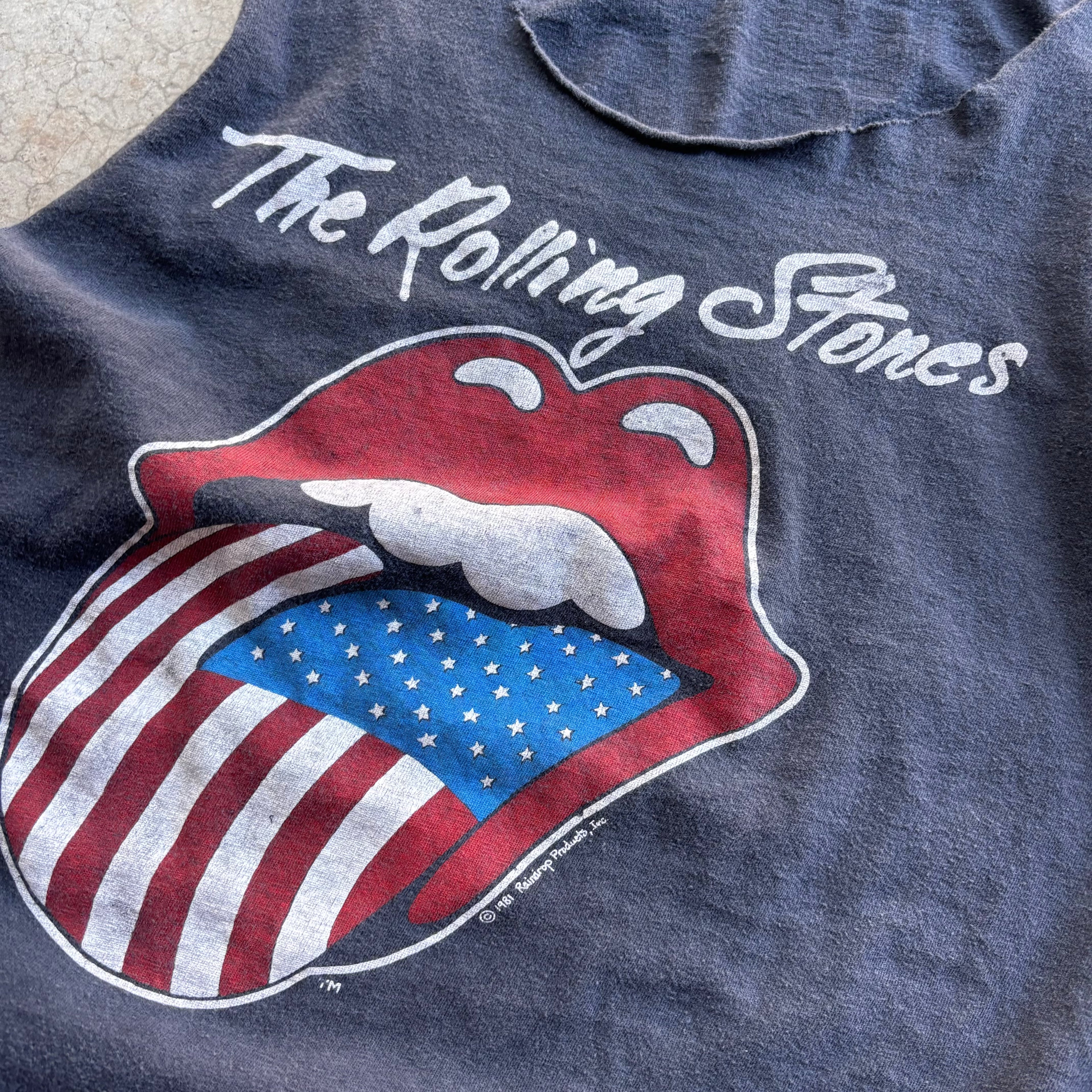80s ROLLING STONES TANK - L