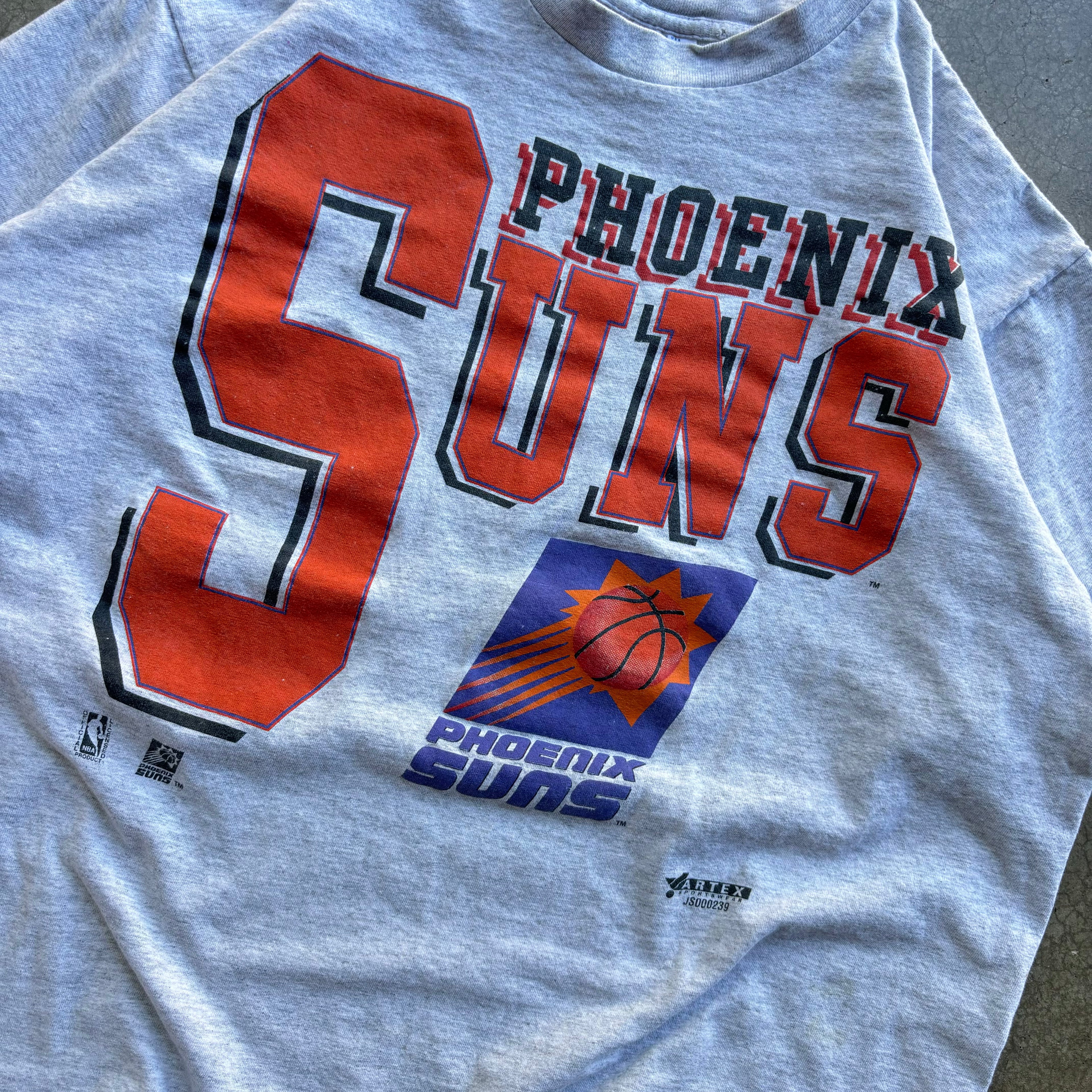 90s GRAY PHOENIX SUNS TEE - XL