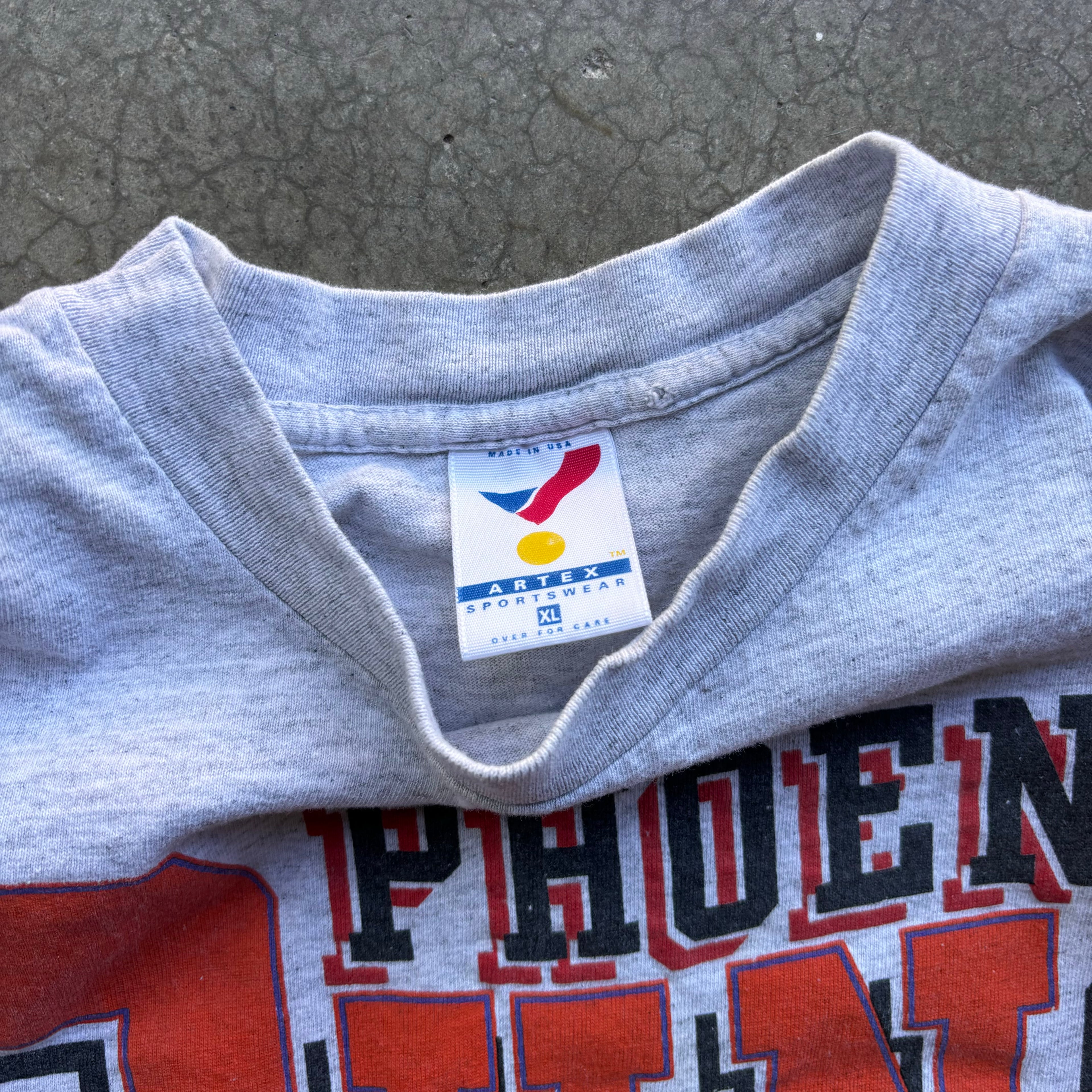 90s GRAY PHOENIX SUNS TEE - XL