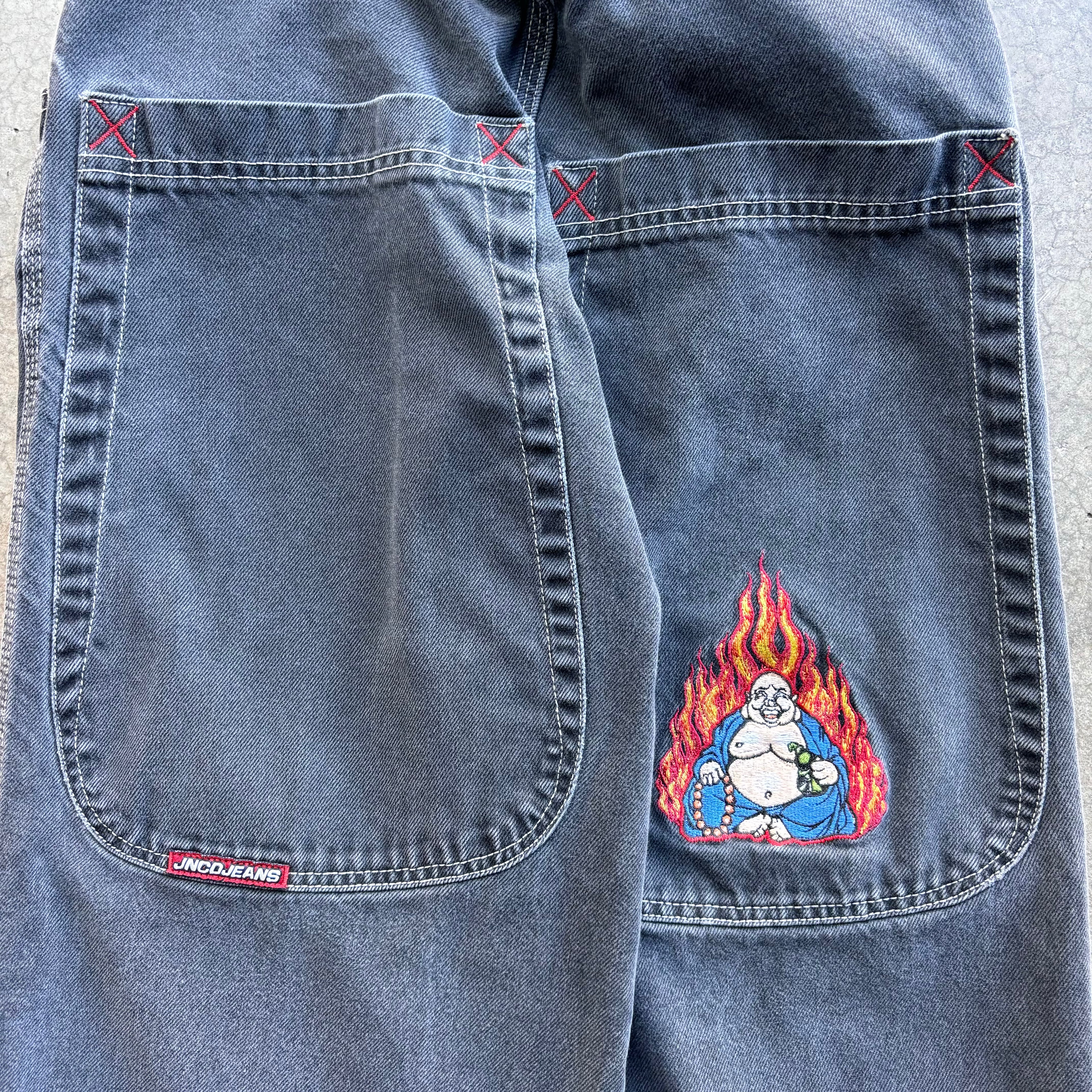 90s JNCO BUDDHA JEANS 
- 28x30