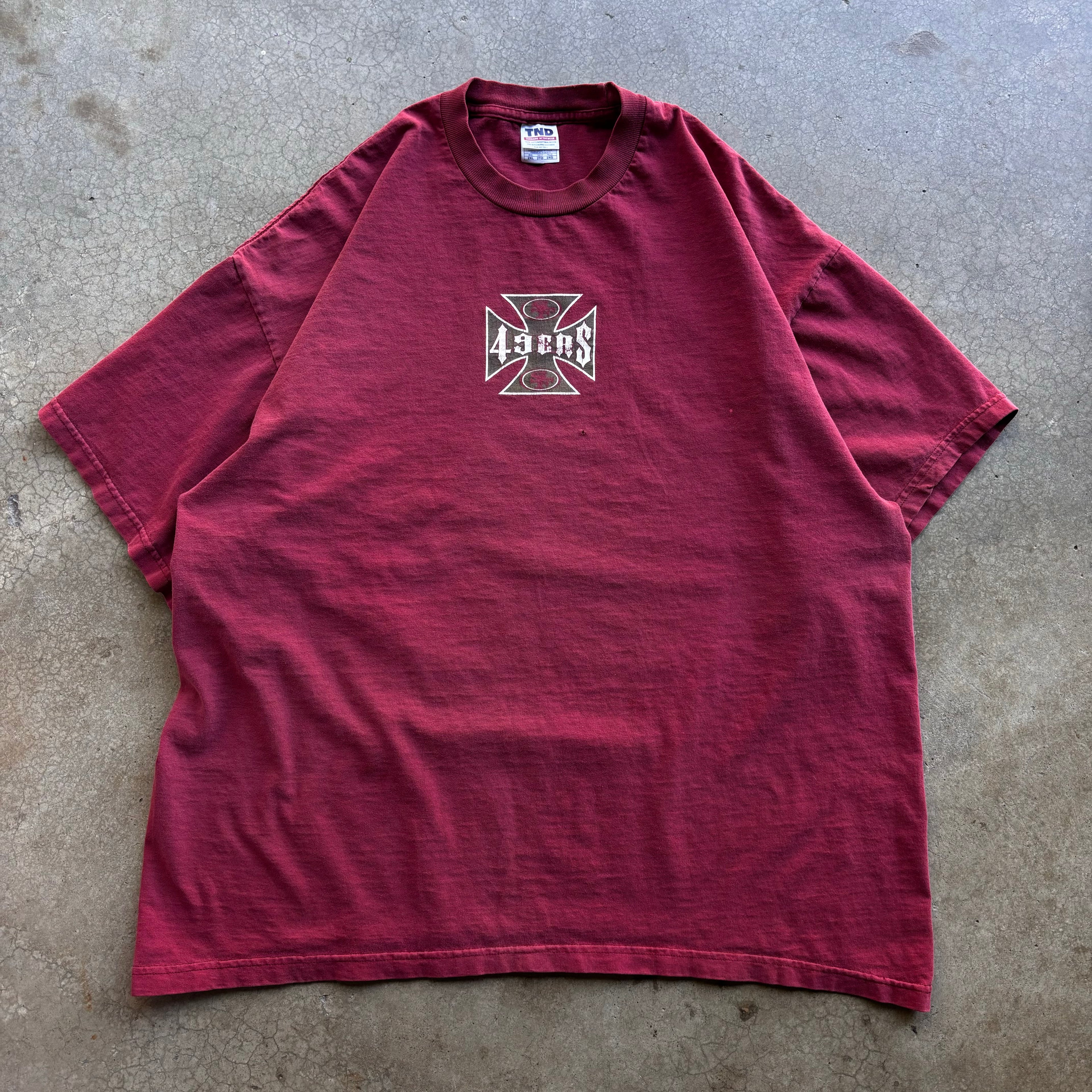 00s 49ERS CROSS TEE - XXL