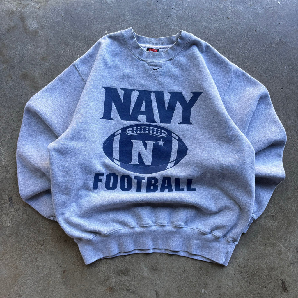 90s NIKE NAVY CREWNECK- M