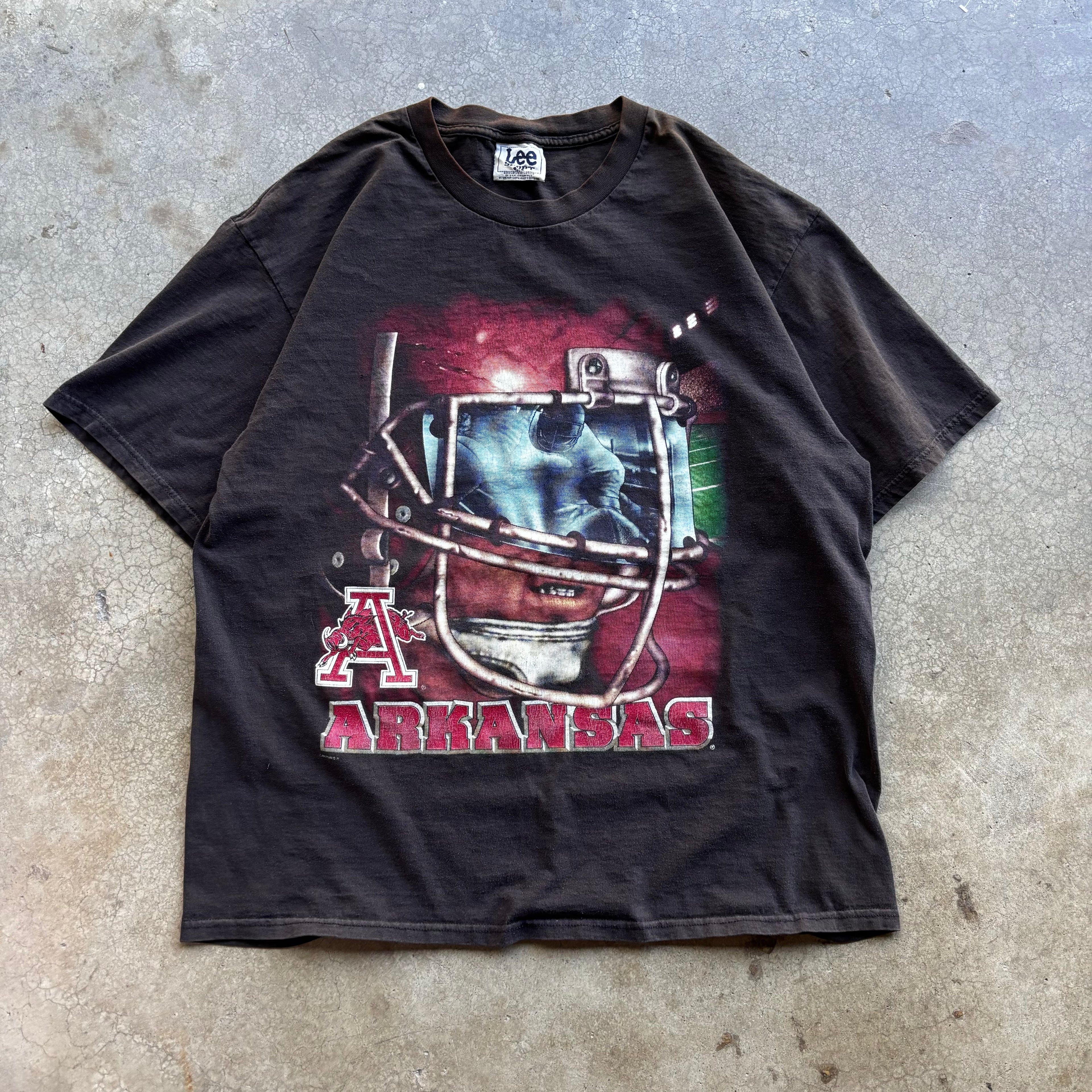 90s ARKANSAS HELMET TEE - XL