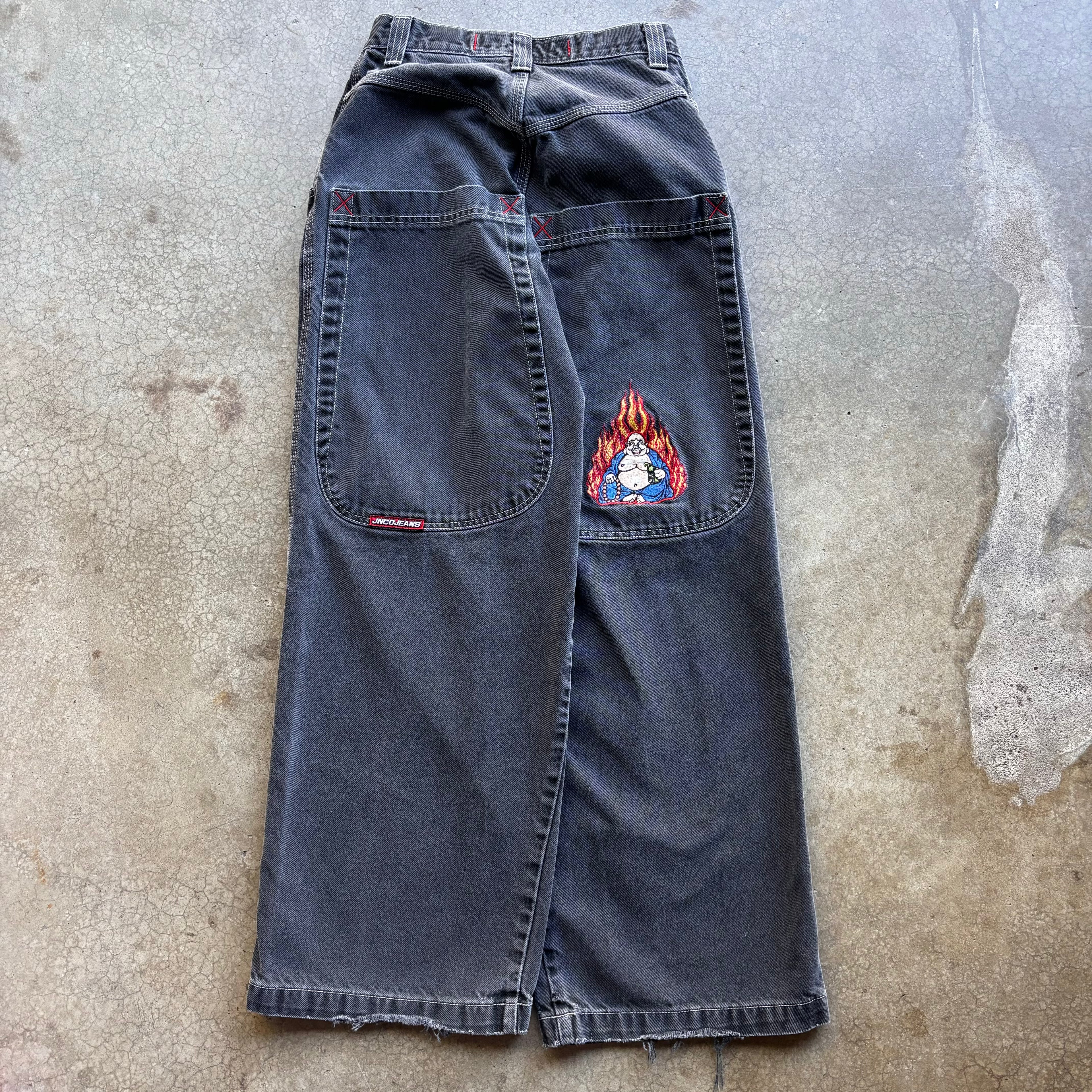 90s JNCO BUDDHA JEANS 
- 28x30