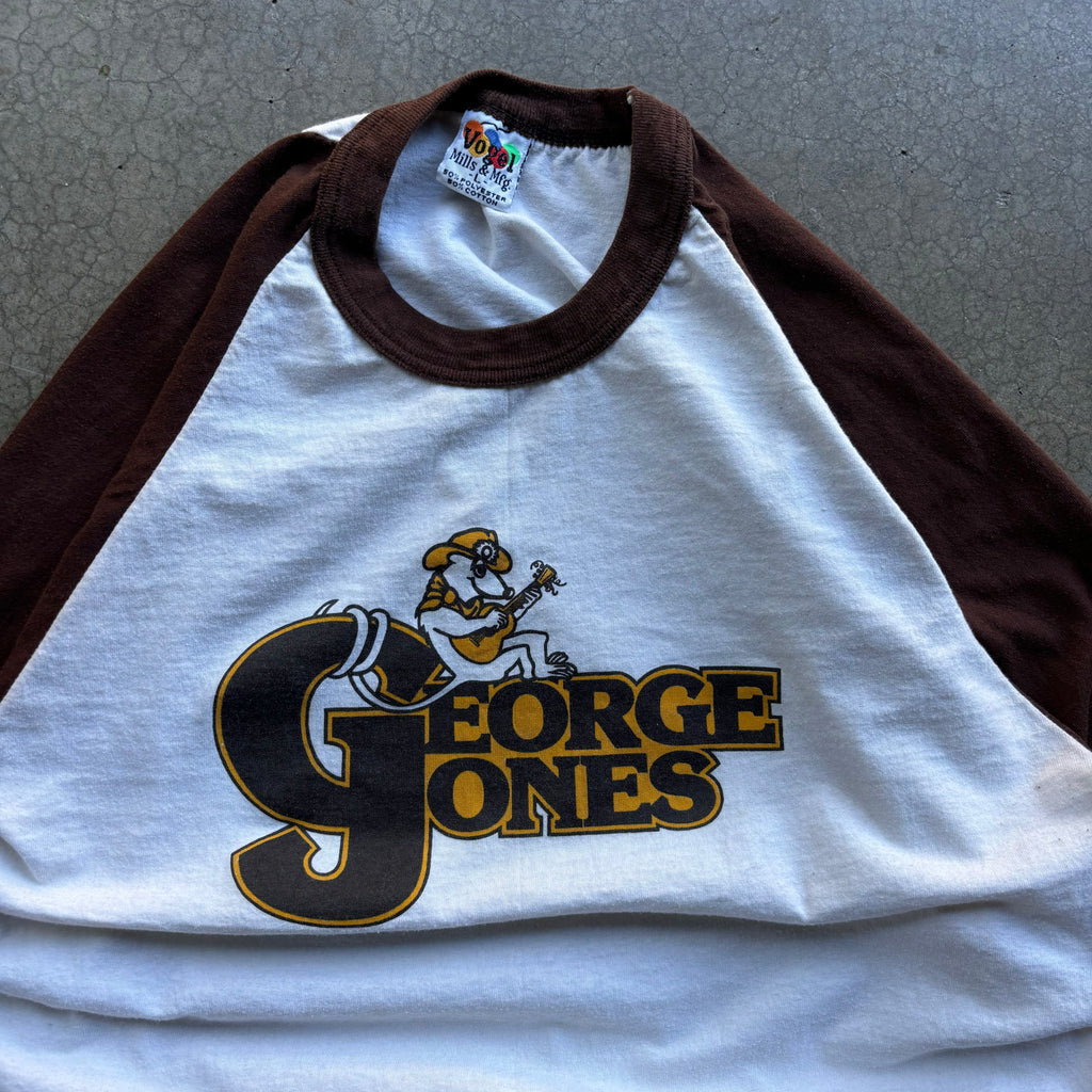 80s GEORGE JONES RAGLAN - L