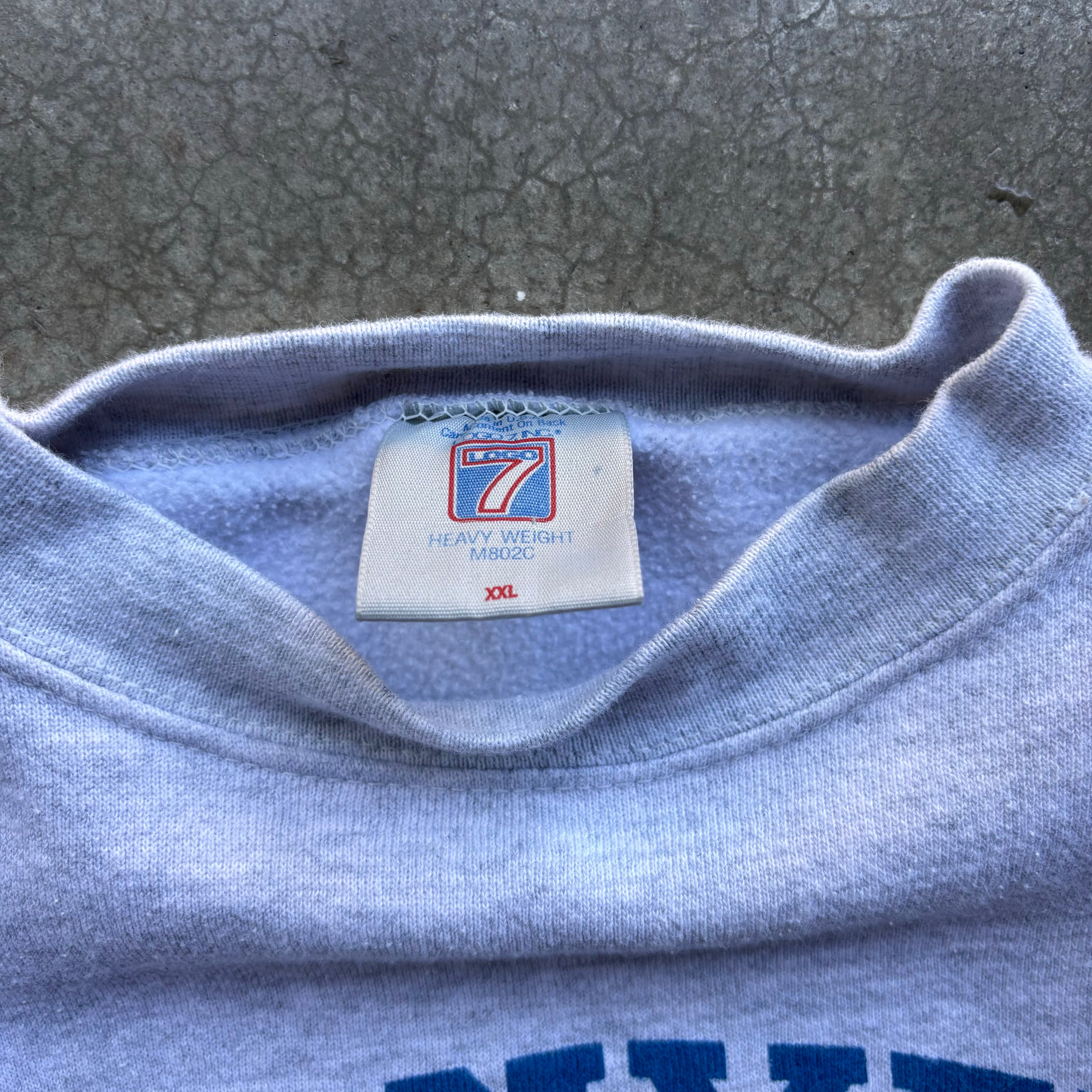 90s GRAY DENVER NUGGETS CREW - XXL