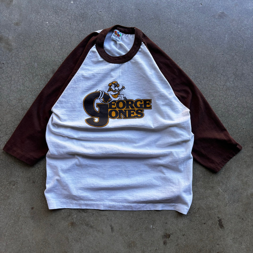 80s GEORGE JONES RAGLAN - L