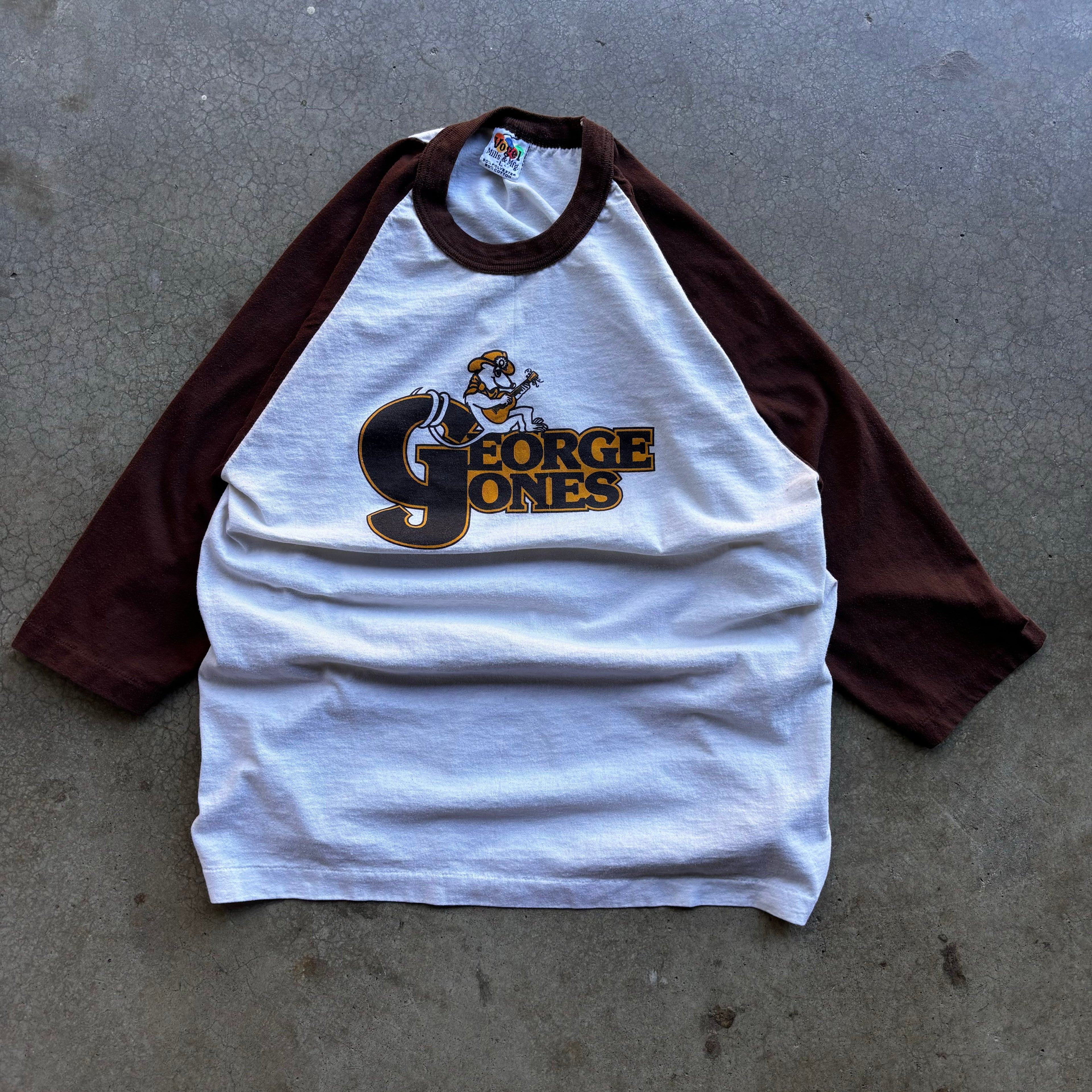 80s GEORGE JONES RAGLAN - L