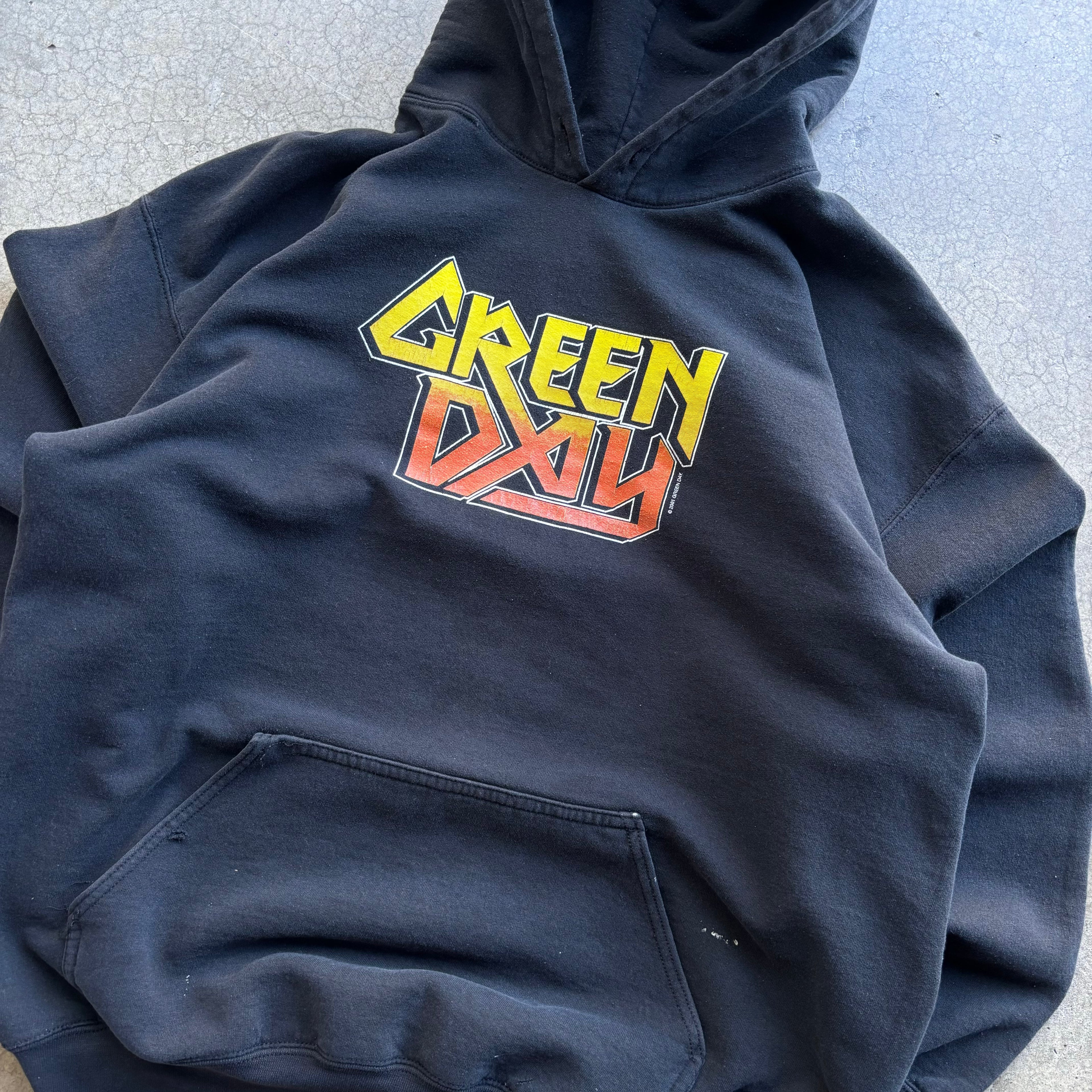 00s GREEN DAY HOODIE - L