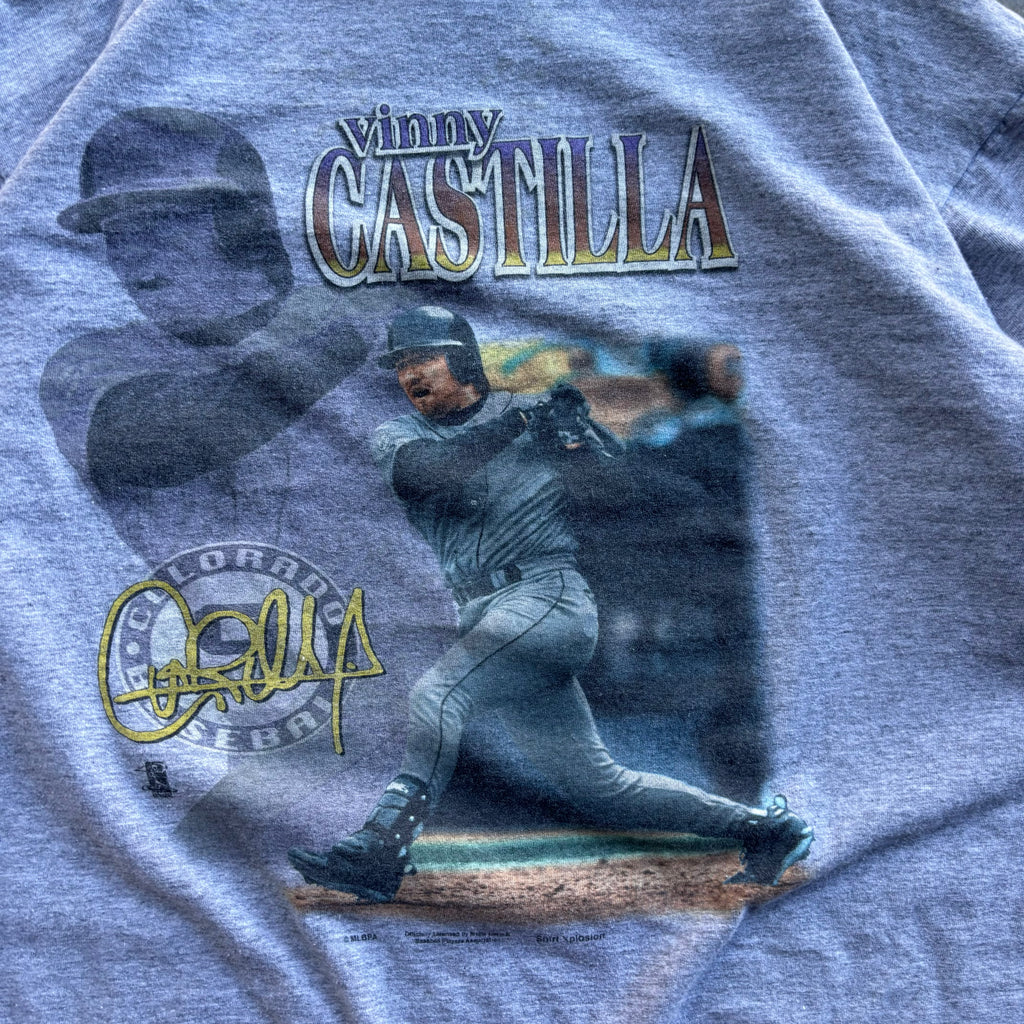 90s VINNY CASTILLA PLAYER TEE - XL