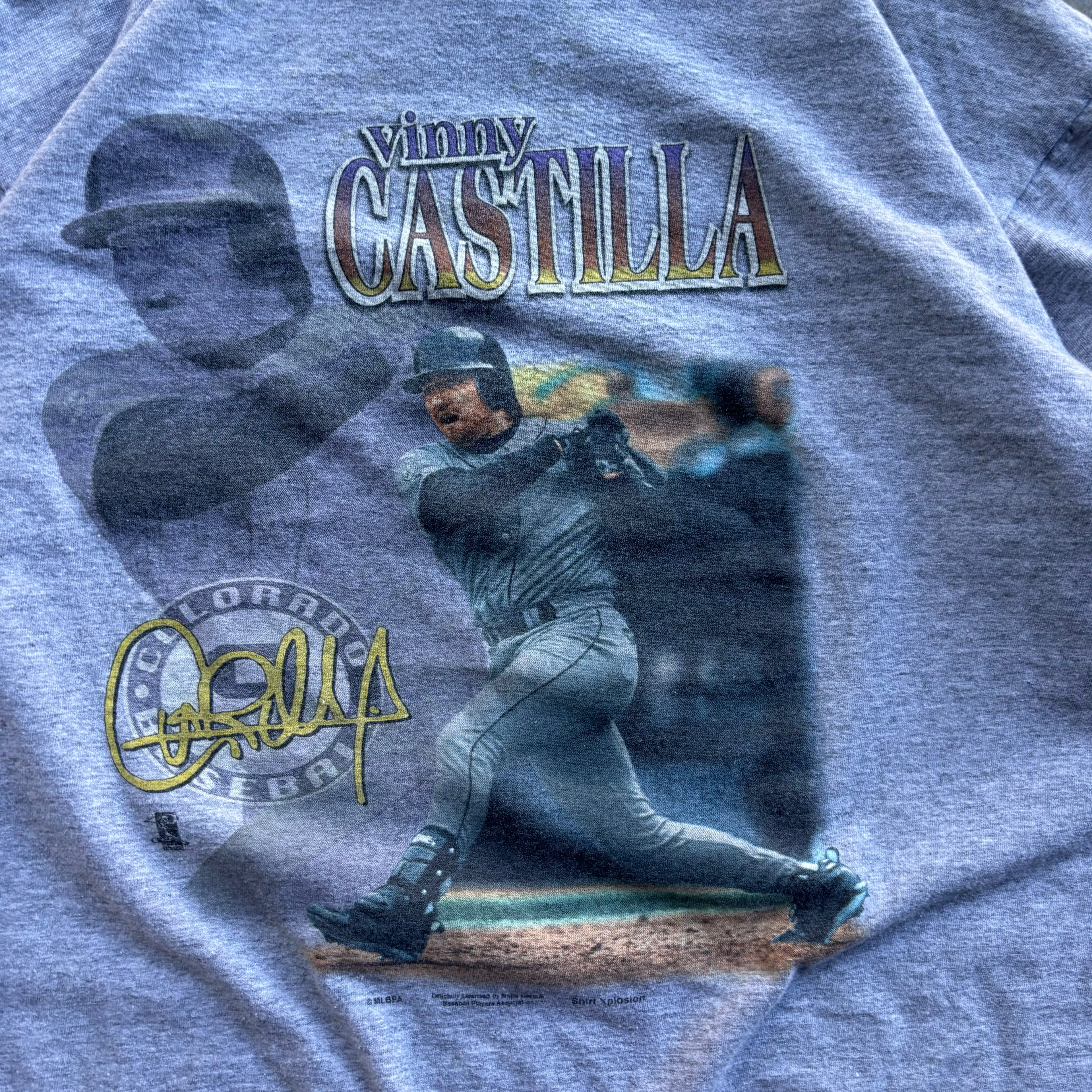 90s VINNY CASTILLA PLAYER TEE - XL