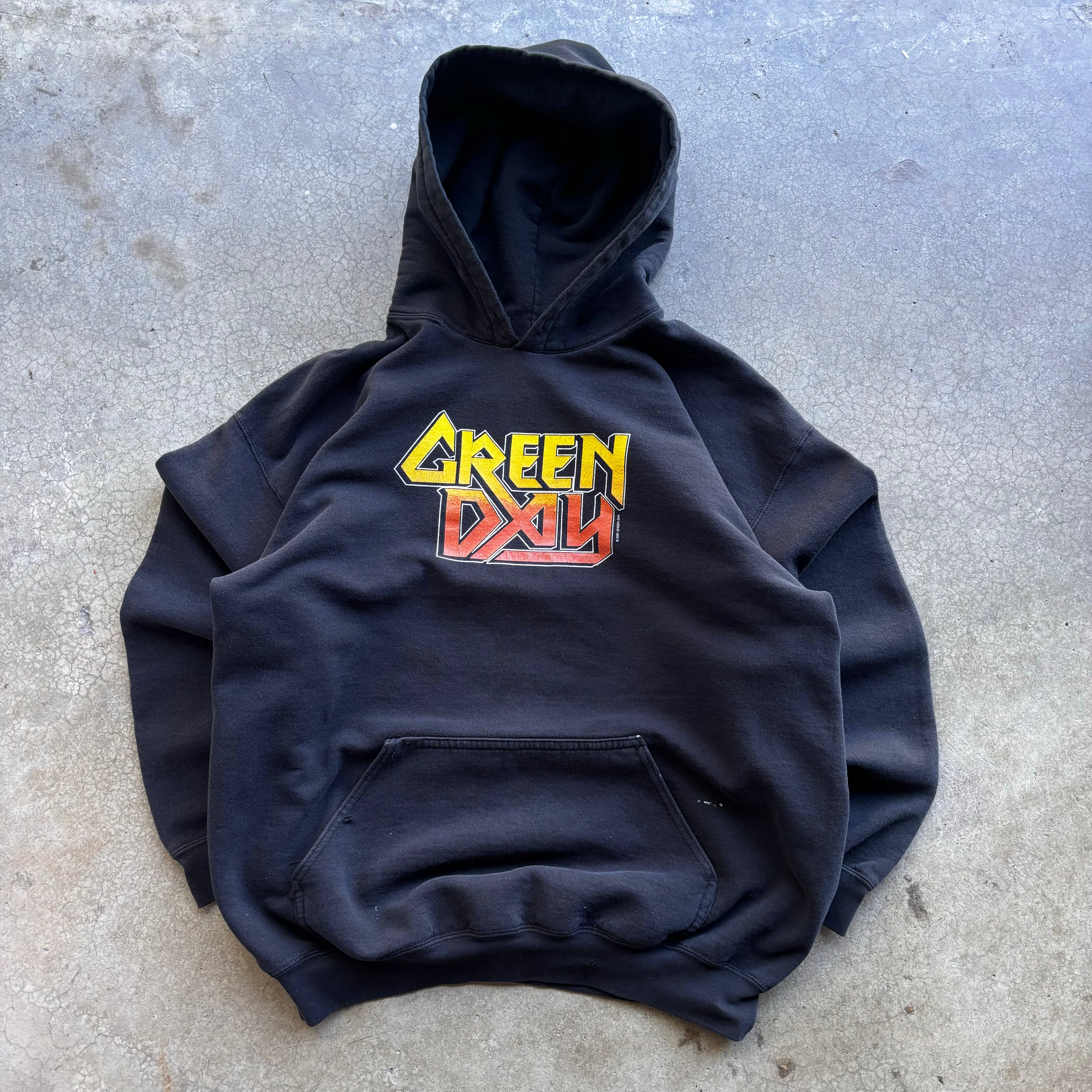 00s GREEN DAY HOODIE - L