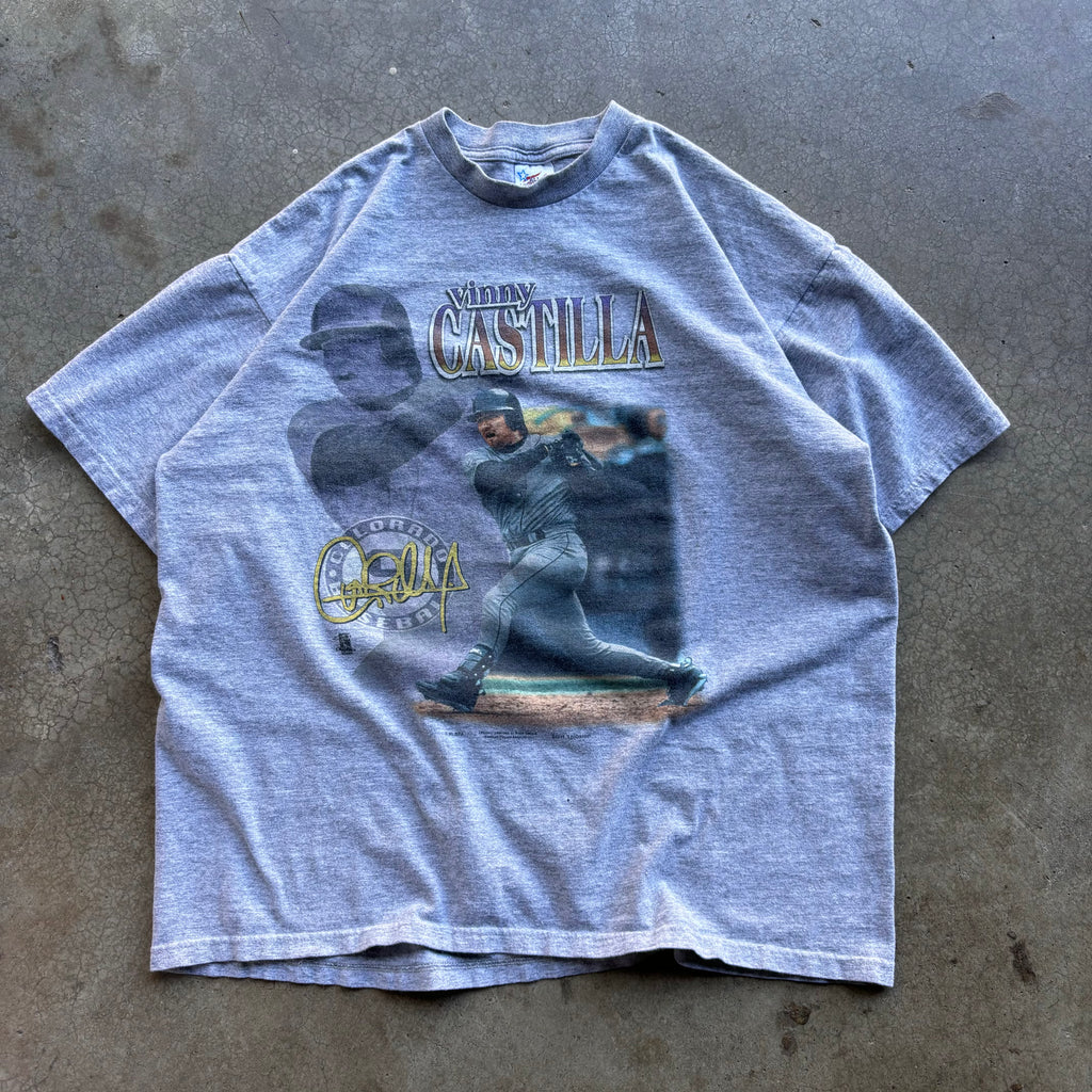 90s VINNY CASTILLA PLAYER TEE - XL