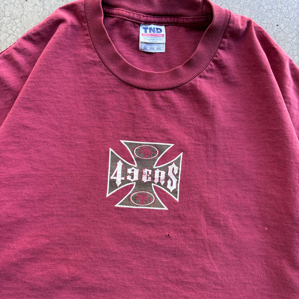 00s 49ERS CROSS TEE - XXL