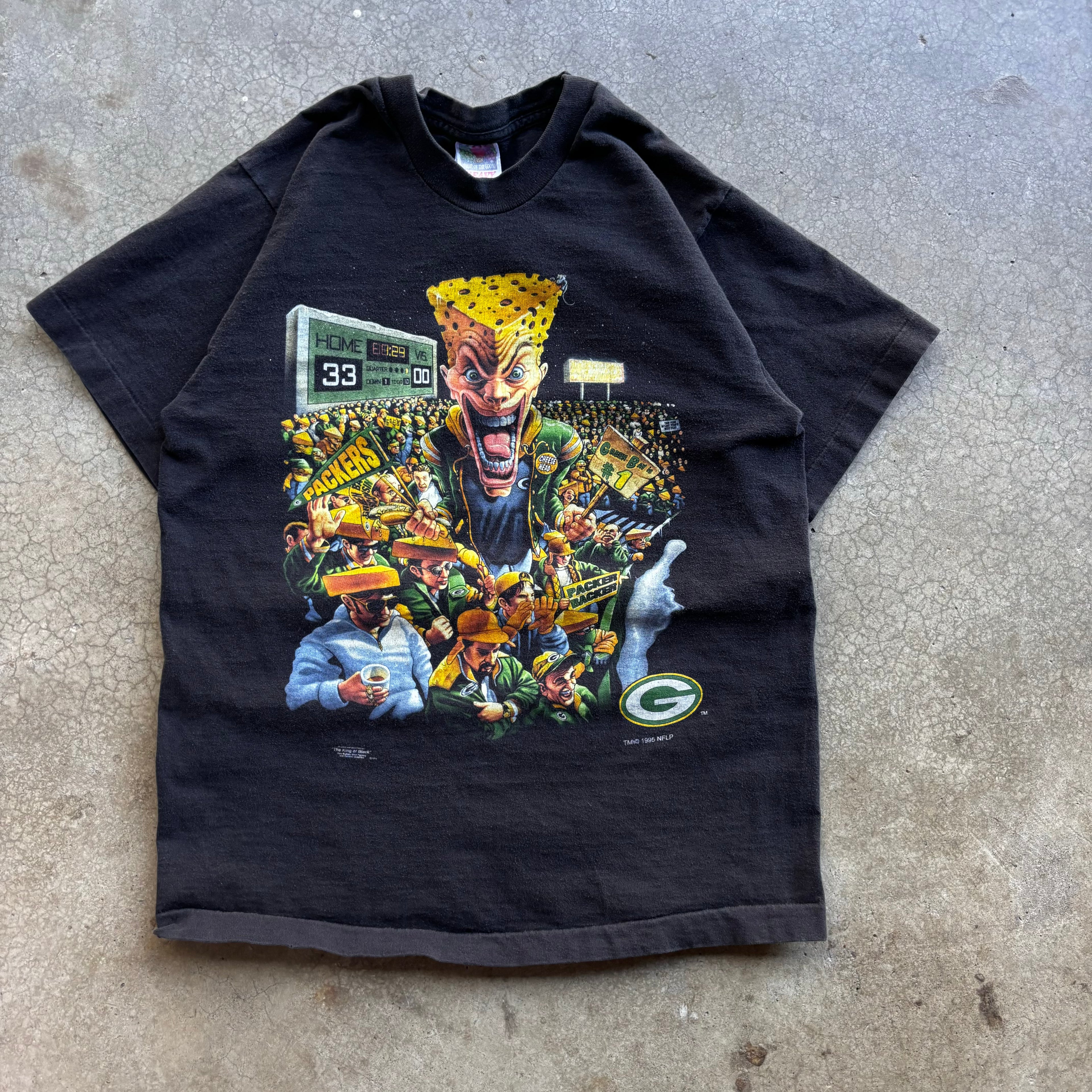 90s GREEN BAY CHEESEHEADS TEE - M