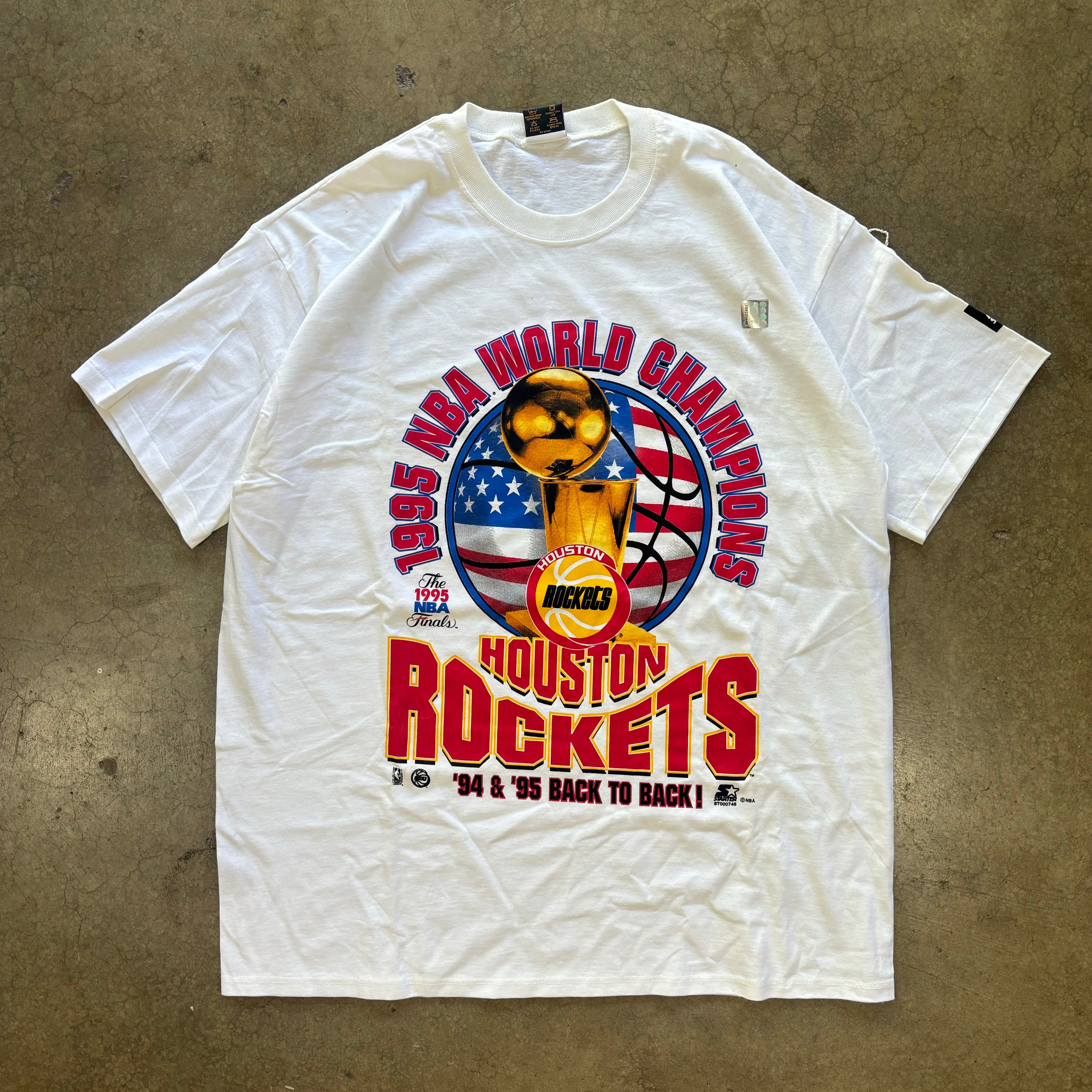 90s HOUSTON ROCKETS CHAMPIONSHIP TEE - XXL