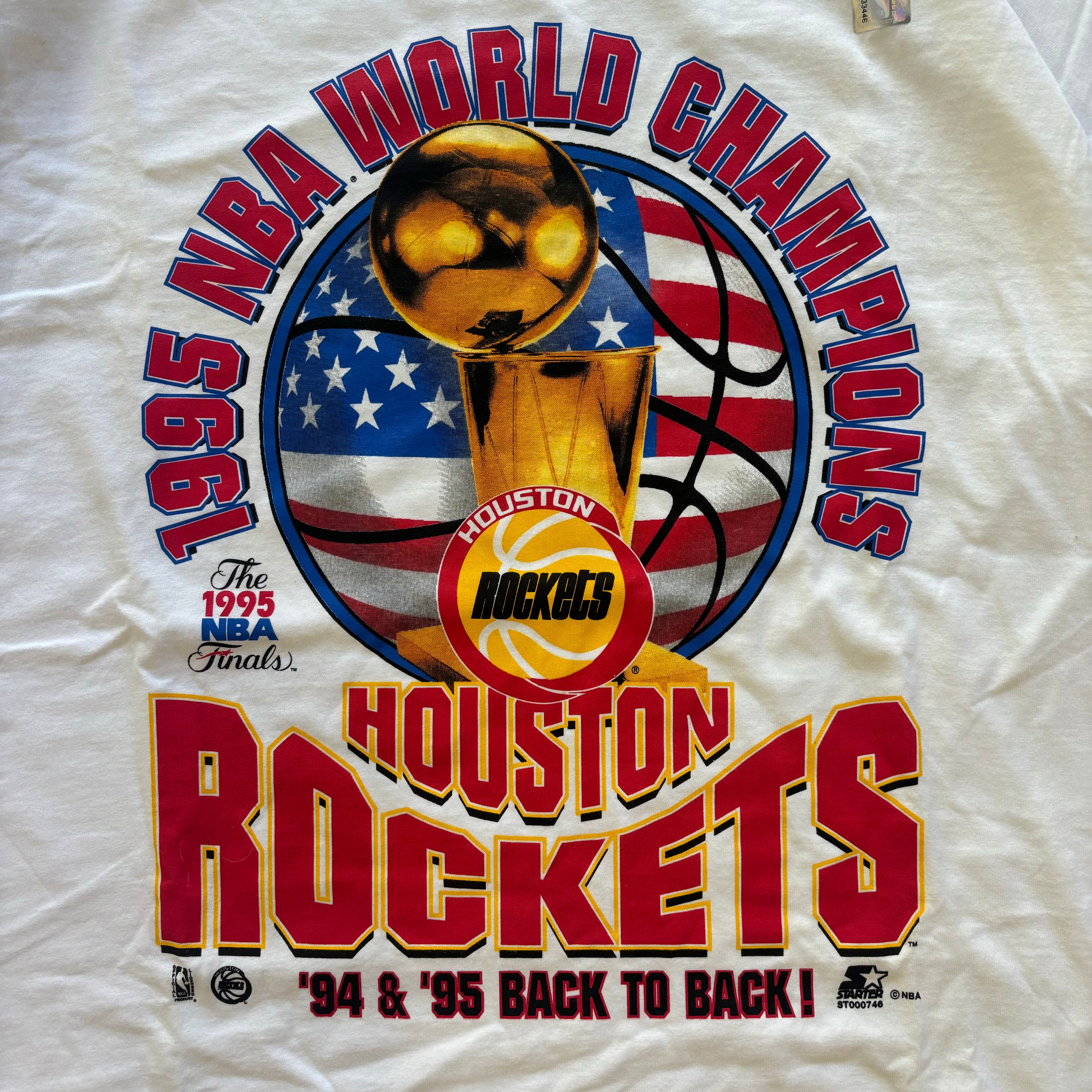 90s HOUSTON ROCKETS CHAMPIONSHIP TEE - XXL