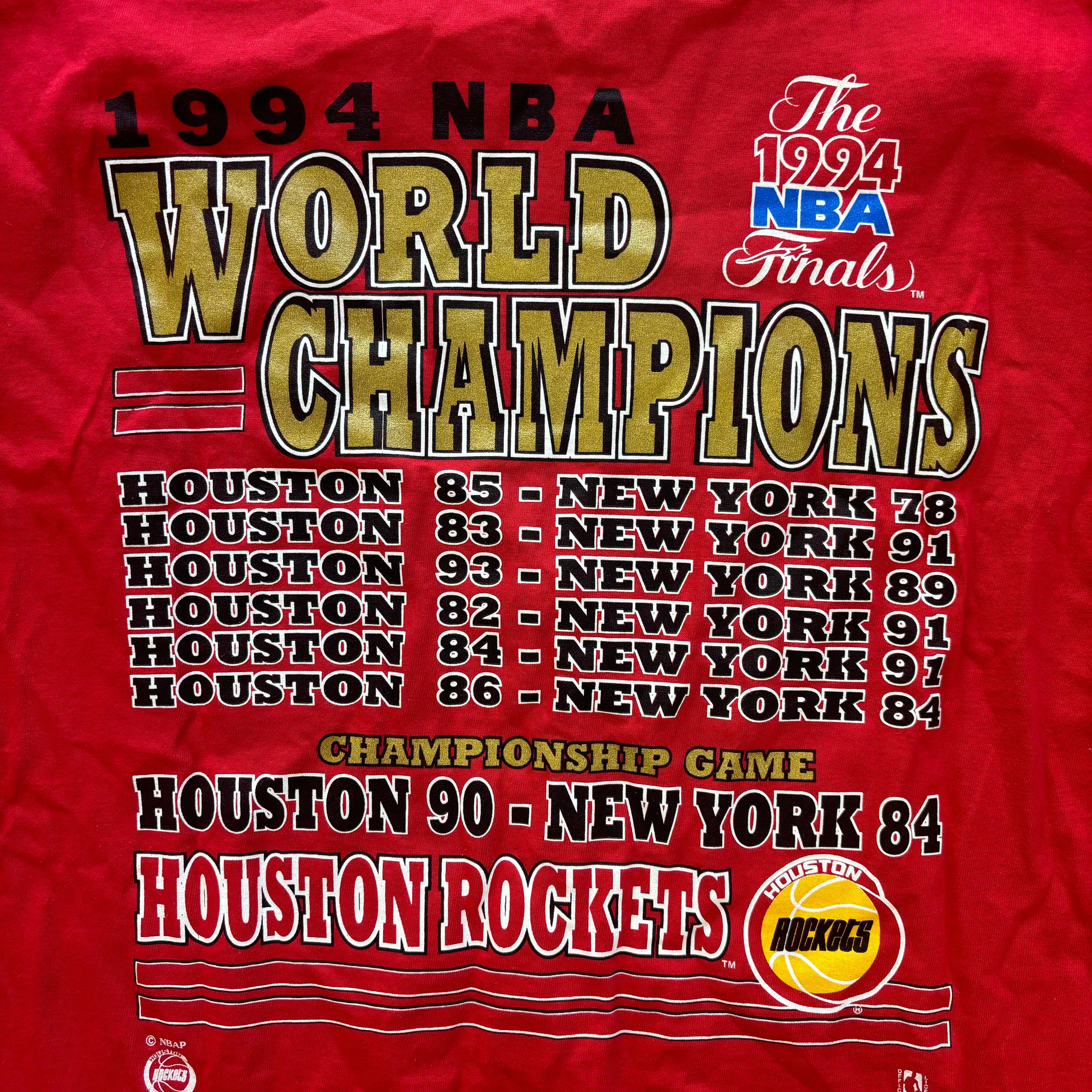 90s HOUSTON ROCKETS TEE - XL