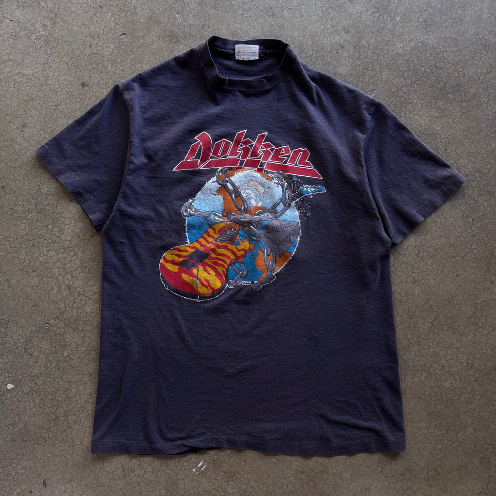 80s DOKKEN TEE - L