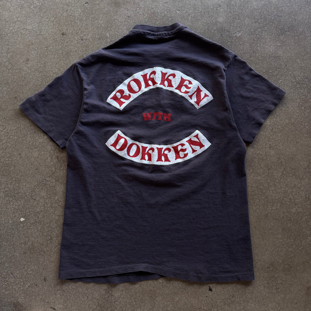 80s DOKKEN TEE - L