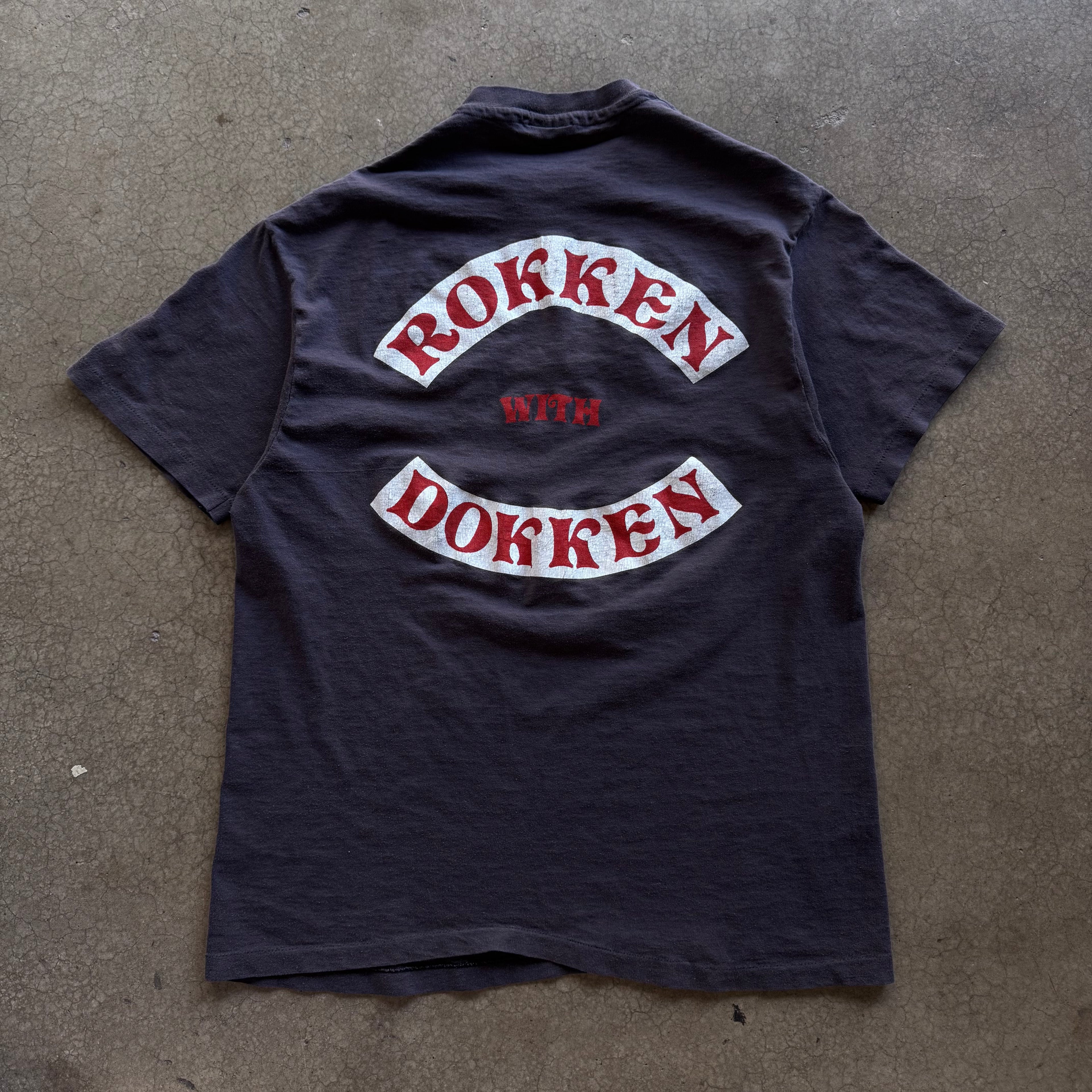 80s DOKKEN TEE - L