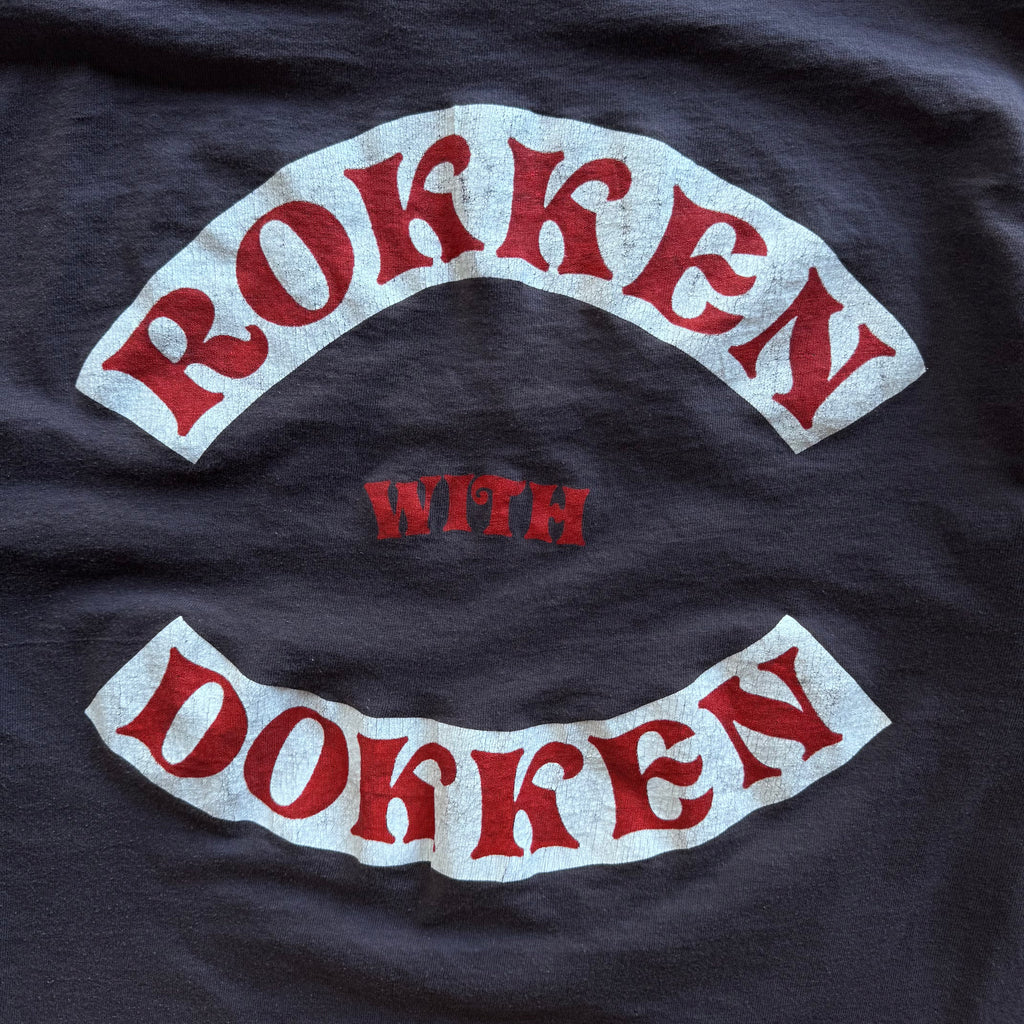 80s DOKKEN TEE - L