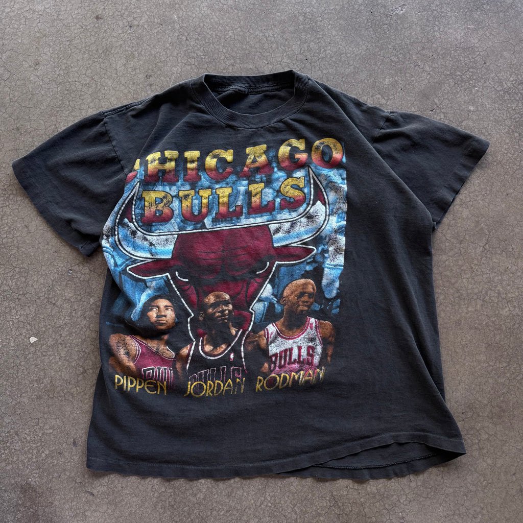 90s CHICAGO BULLS RAP TEE - XL