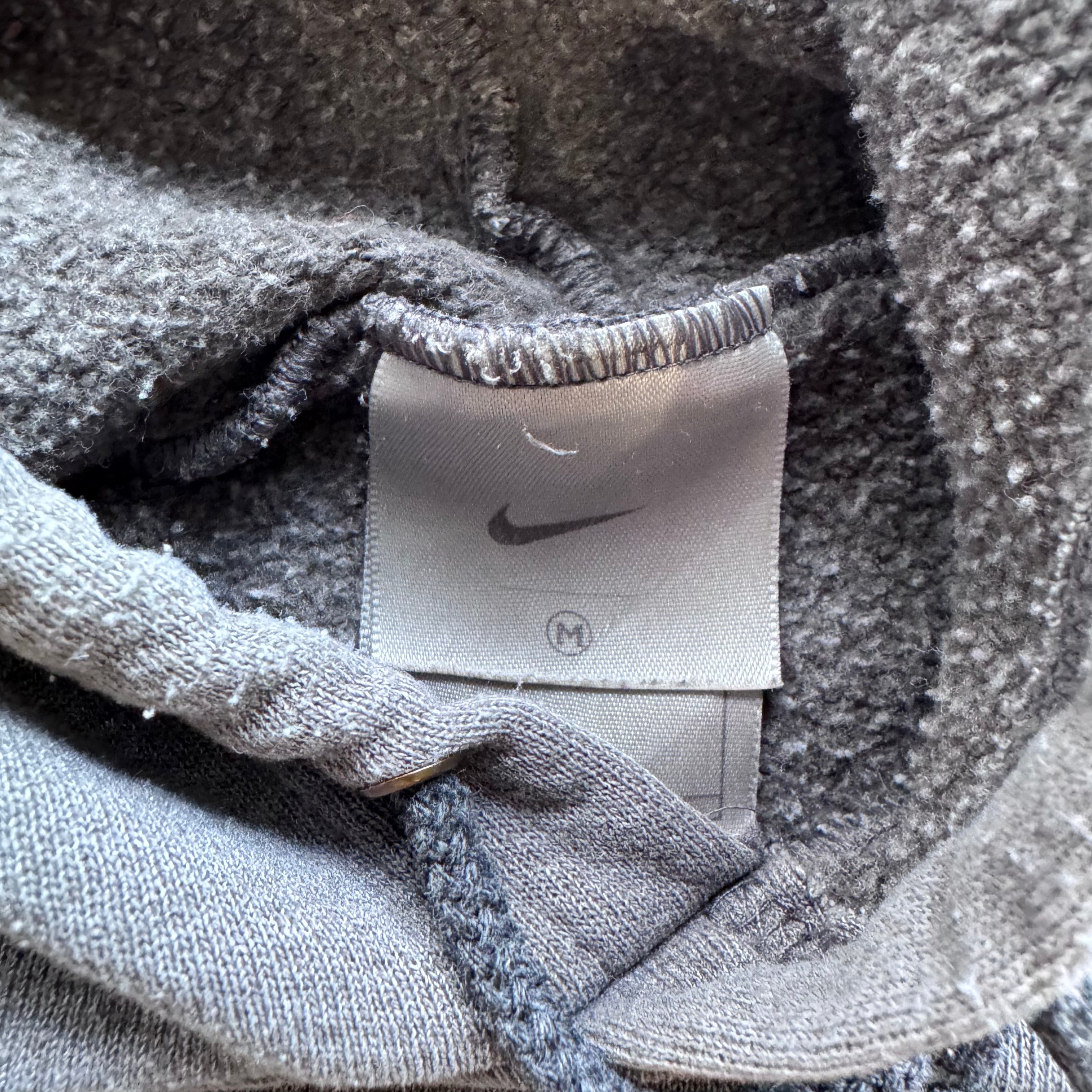 90s NIKE GREY HOODIE - M