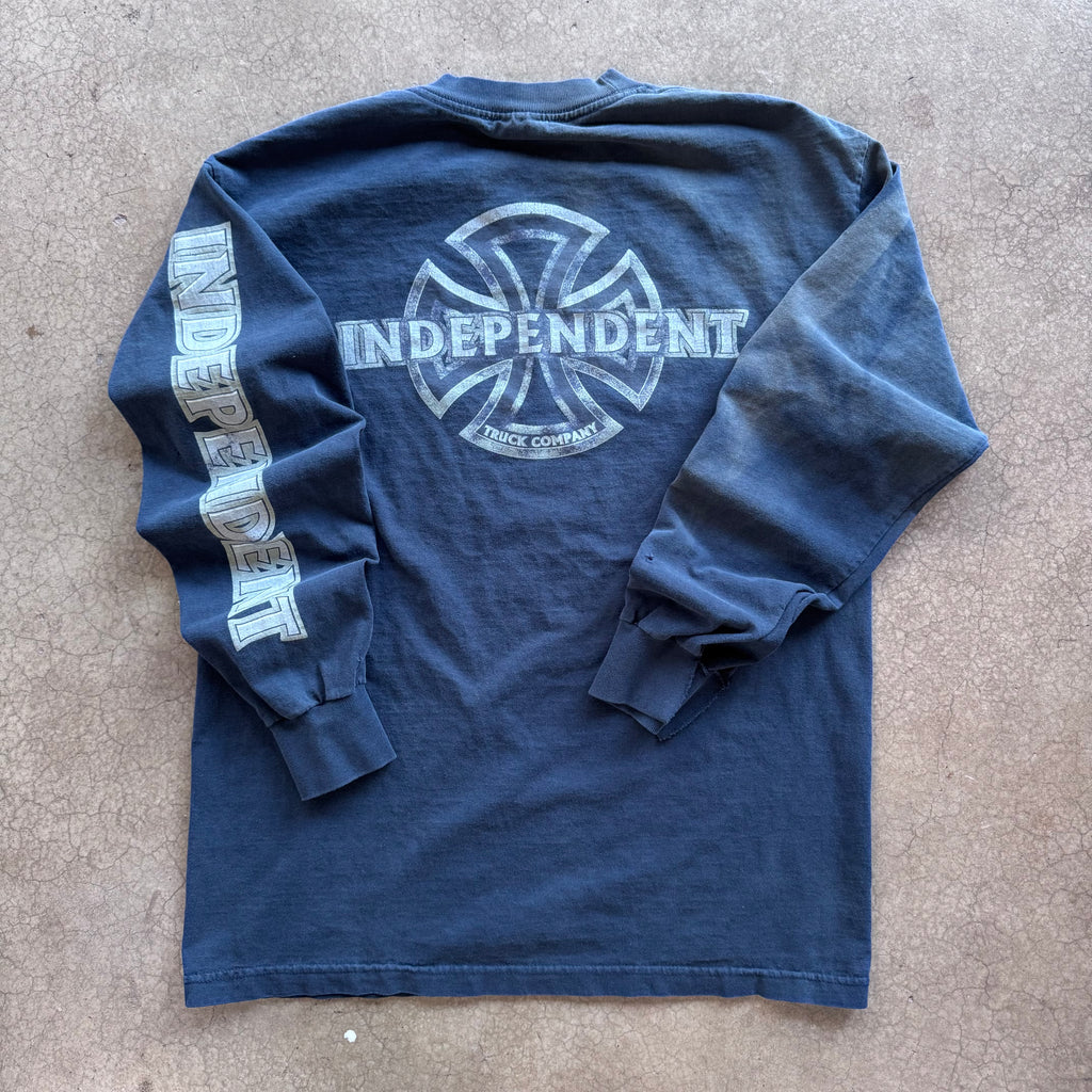 90s INDEPENDENT LONGSLEEVE TEE - L