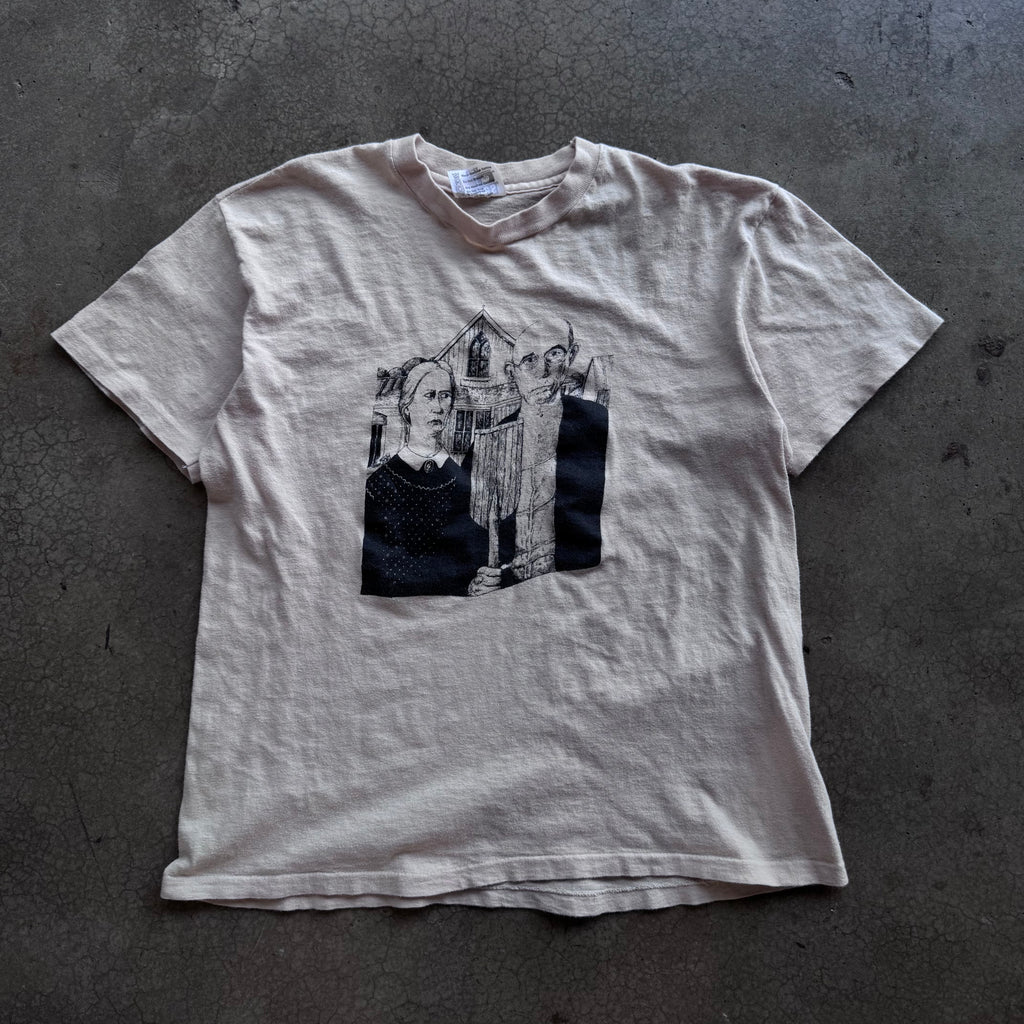 70s NORMAN ROCKWELL TEE - L