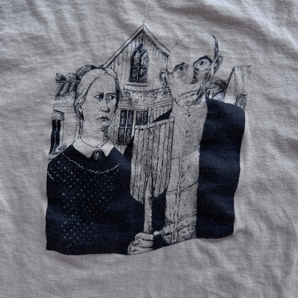 70s NORMAN ROCKWELL TEE - L