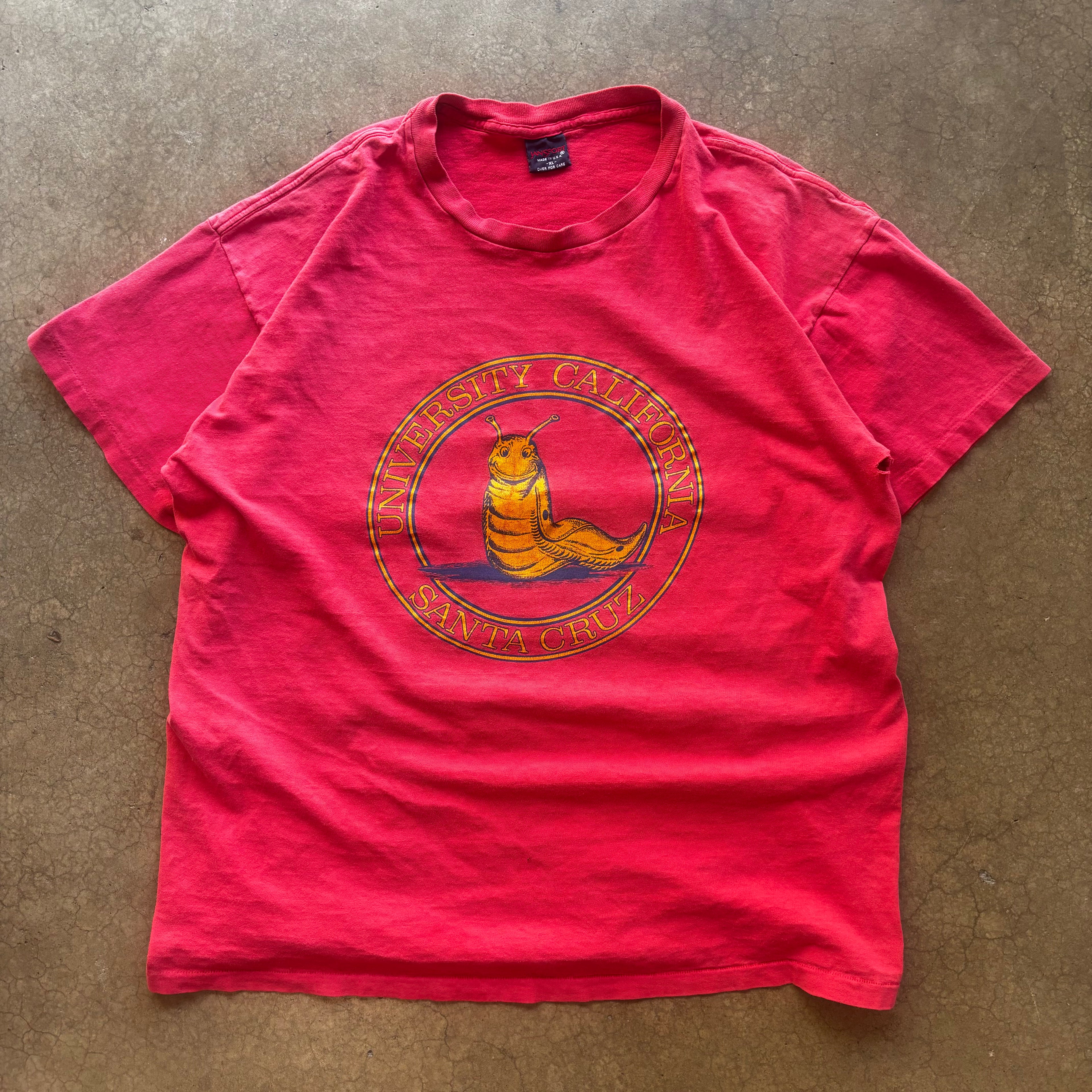 90s UNIVERSITY OF CALIFORNIA SANTA CRUZ SLUGS TEE - XL